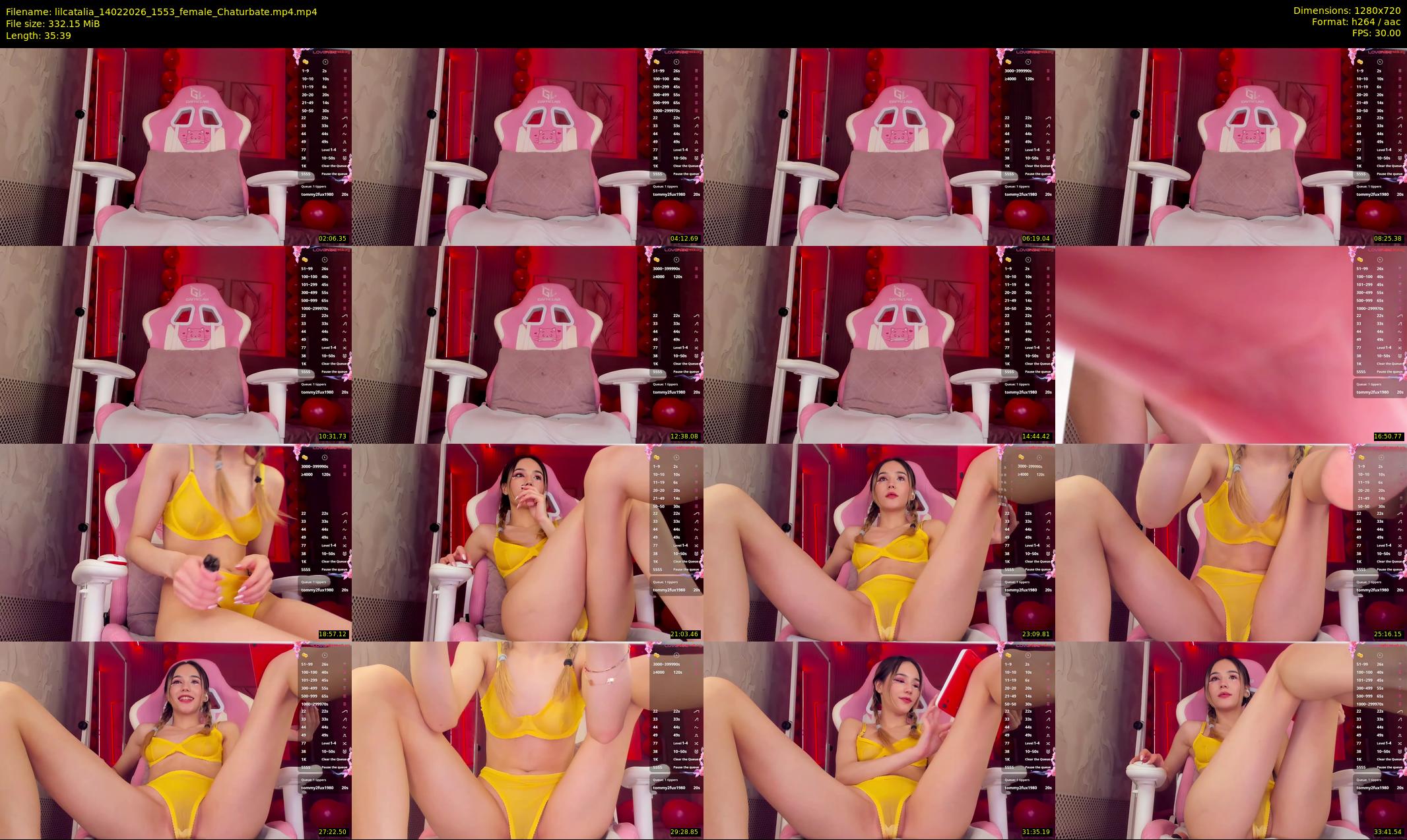 lilcatalia — 36 minute Chaturbate female cam show recording, 720p, Feb 14, 2026
