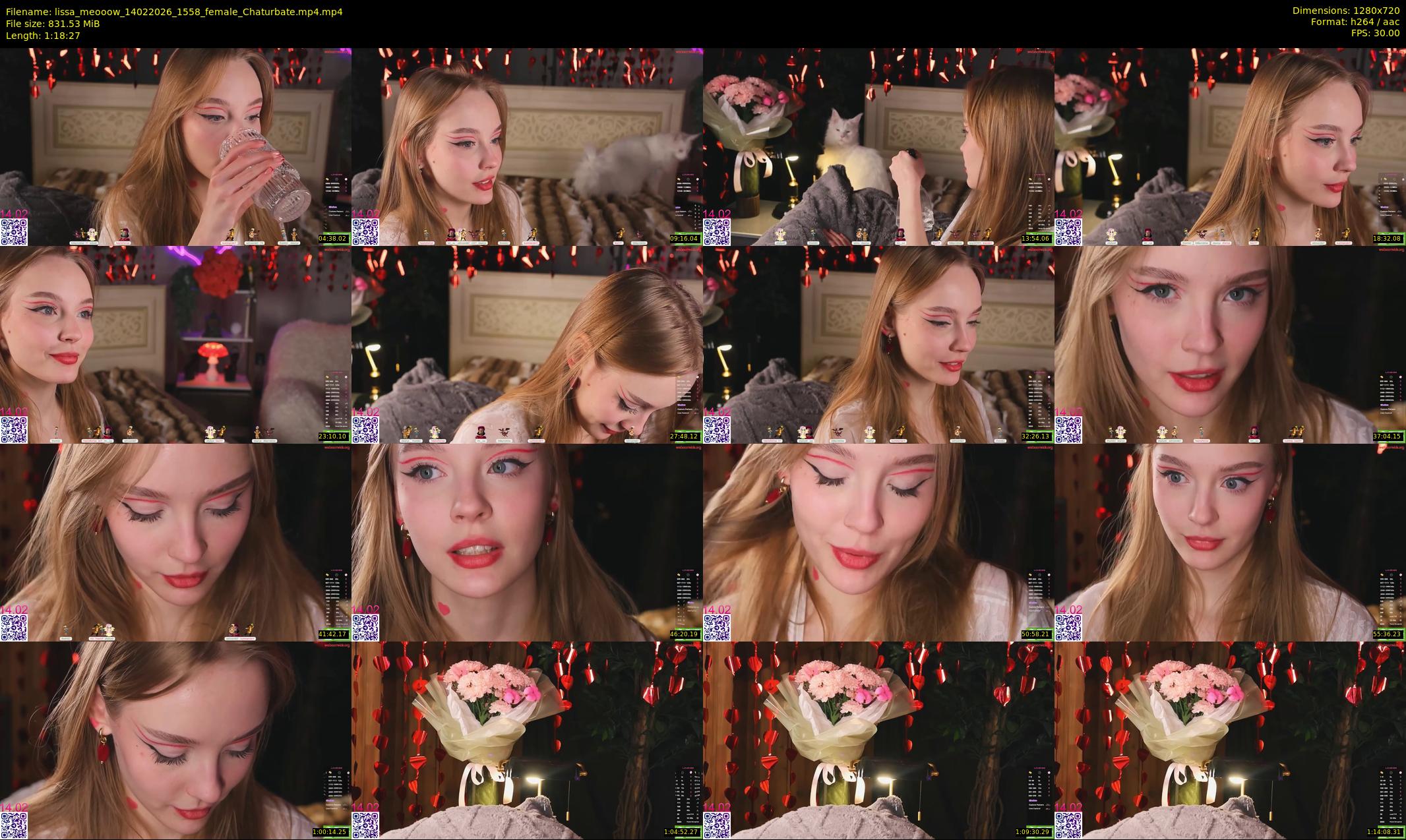 lissa_meooow — 79 minute Chaturbate female cam show recording, 720p, Feb 14, 2026