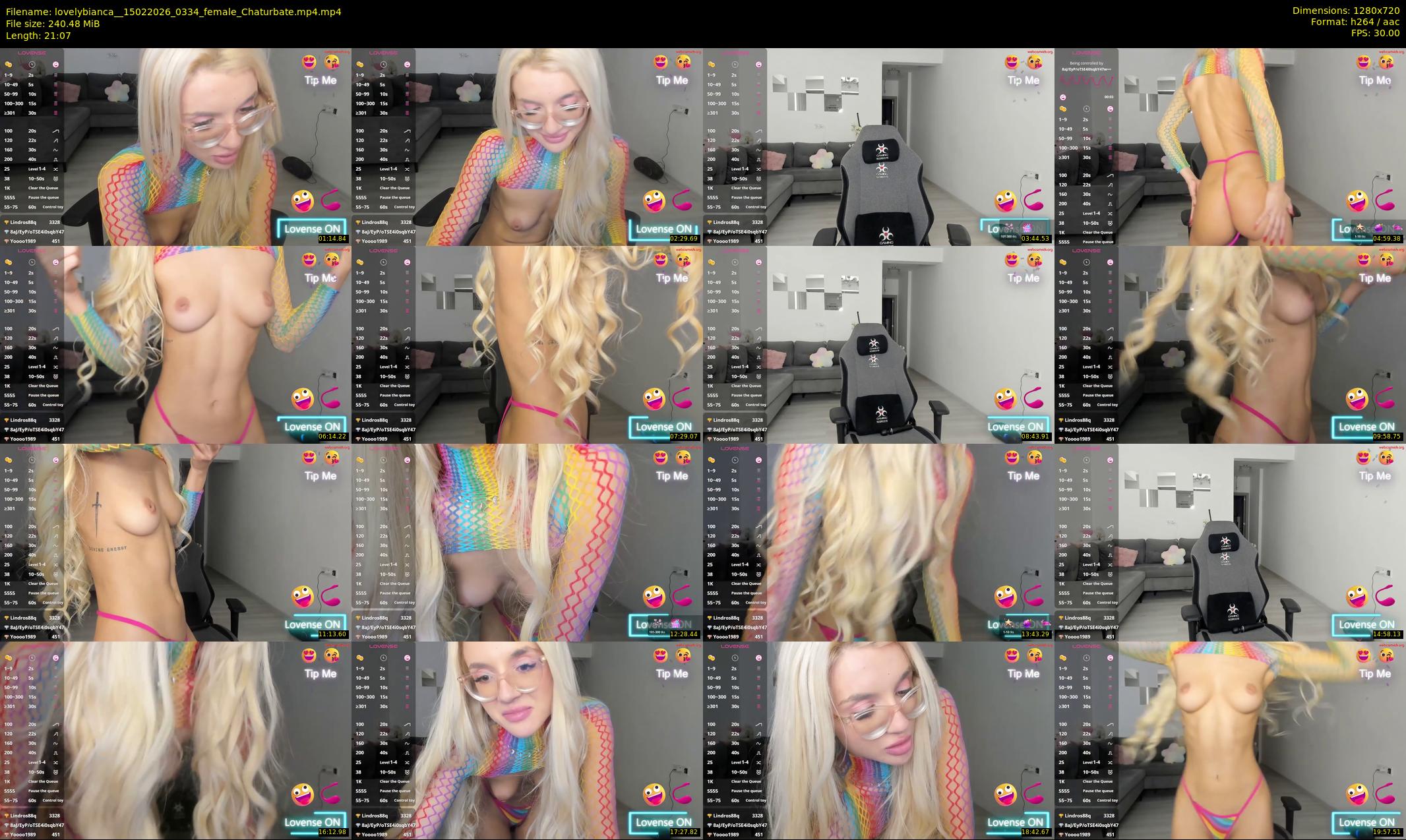 lovelybianca_ — 22 minute Chaturbate female cam show recording, 720p, Feb 15, 2026
