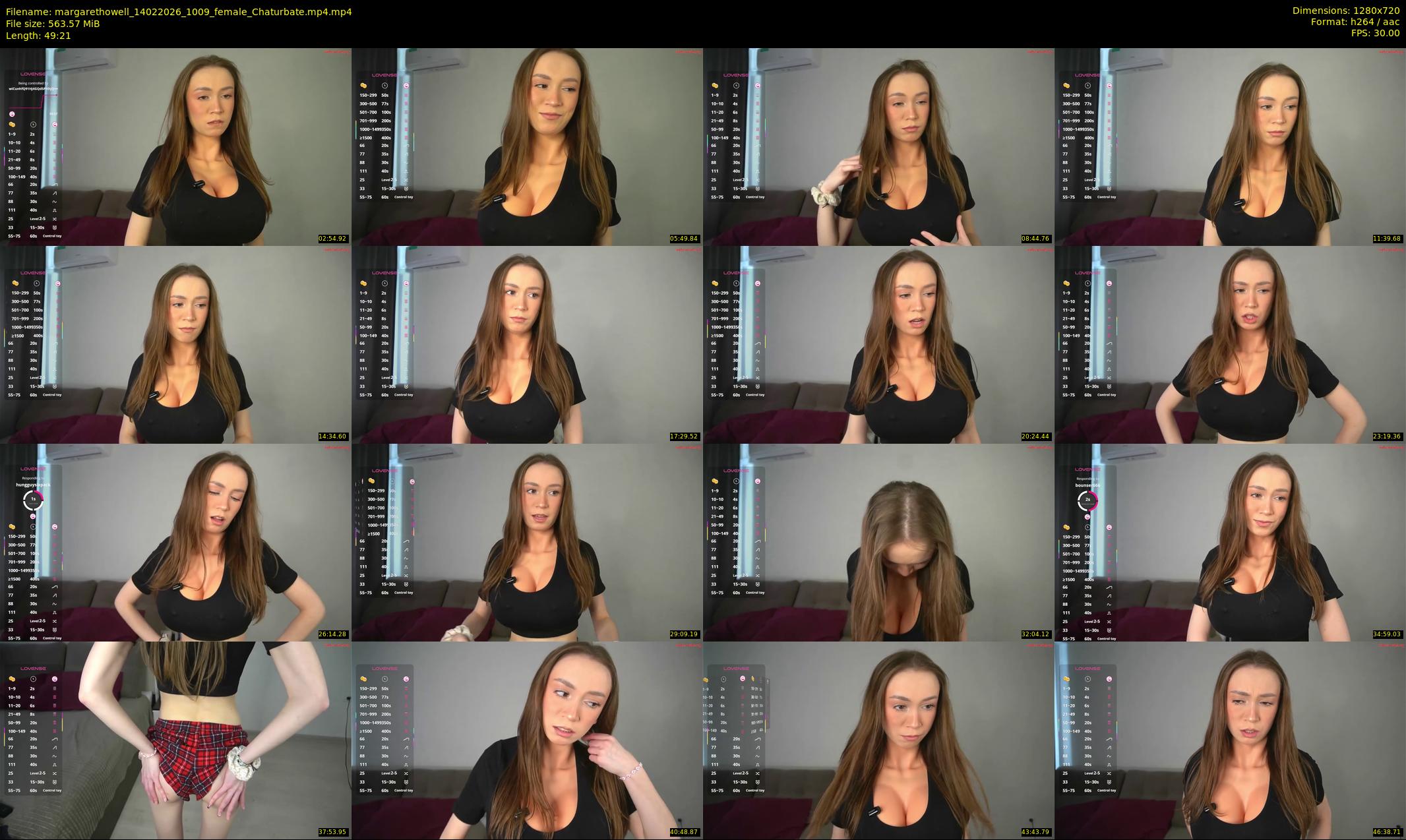 margarethowell — 50 minute Chaturbate female cam show recording, 720p, Feb 14, 2026