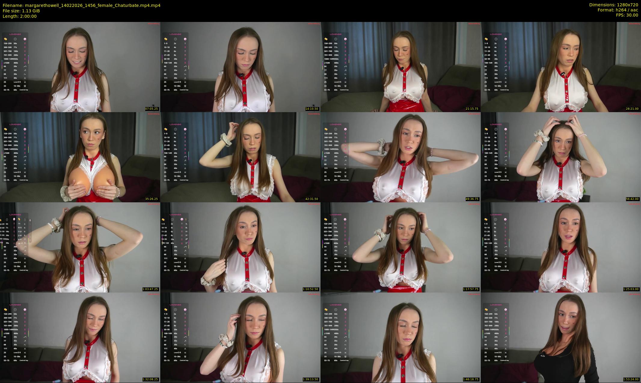 margarethowell — 120 minute Chaturbate female cam show recording, 720p, Feb 14, 2026