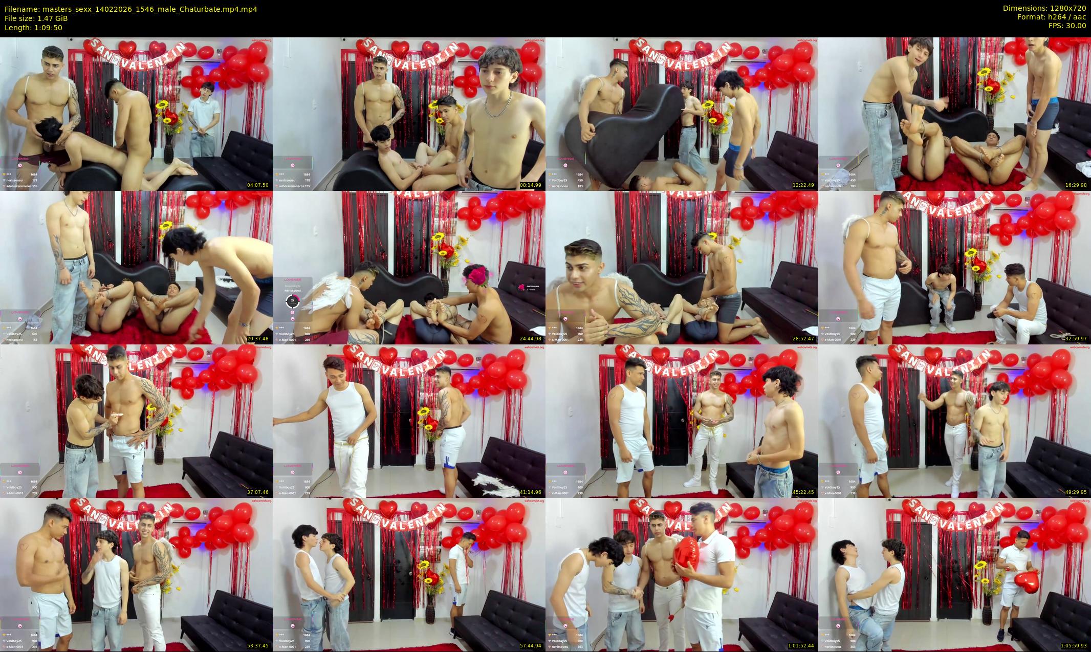 masters_sexx — 70 minute Chaturbate male cam show recording, 720p, Feb 14, 2026