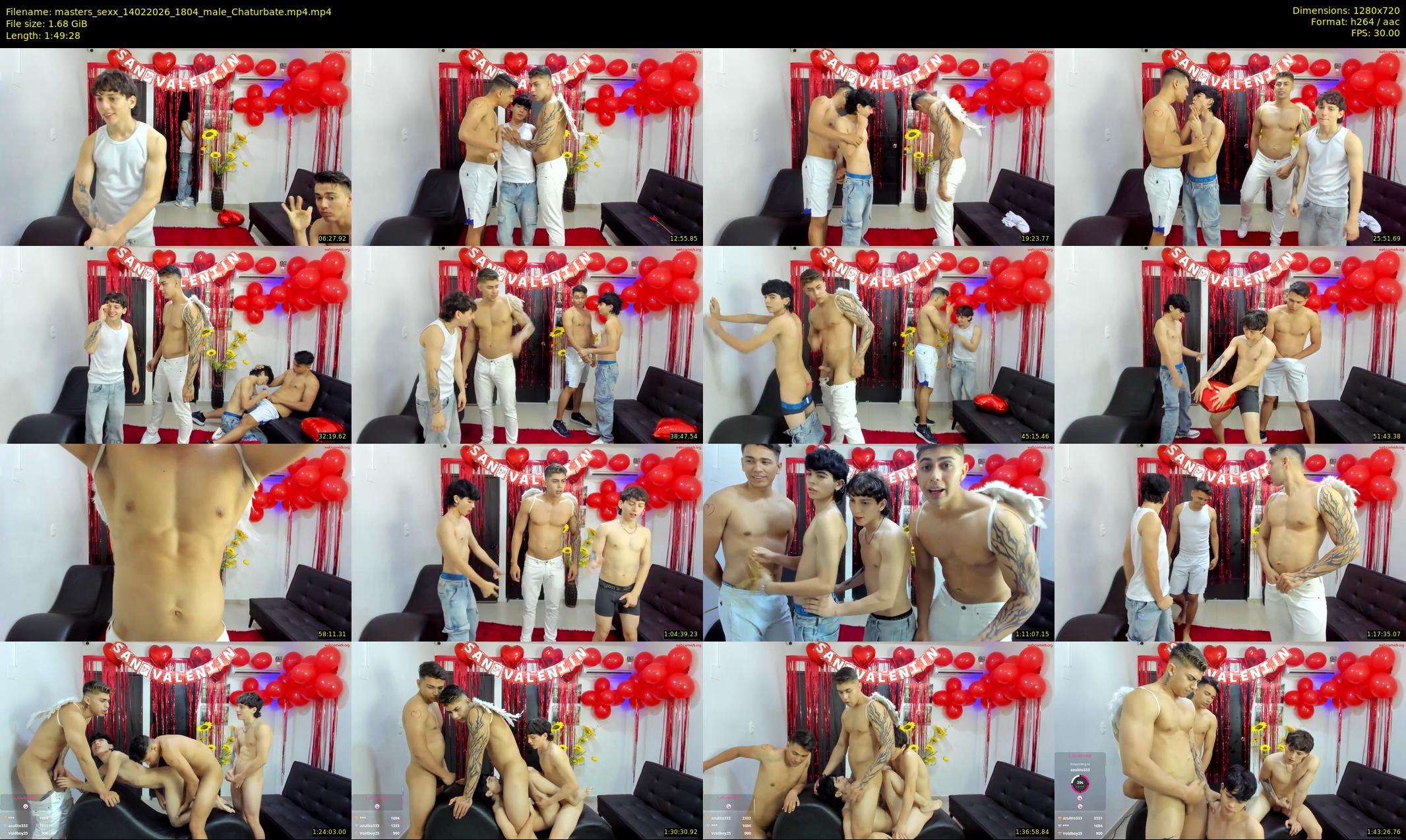 masters_sexx — 110 minute Chaturbate male cam show recording, 720p, Feb 14, 2026