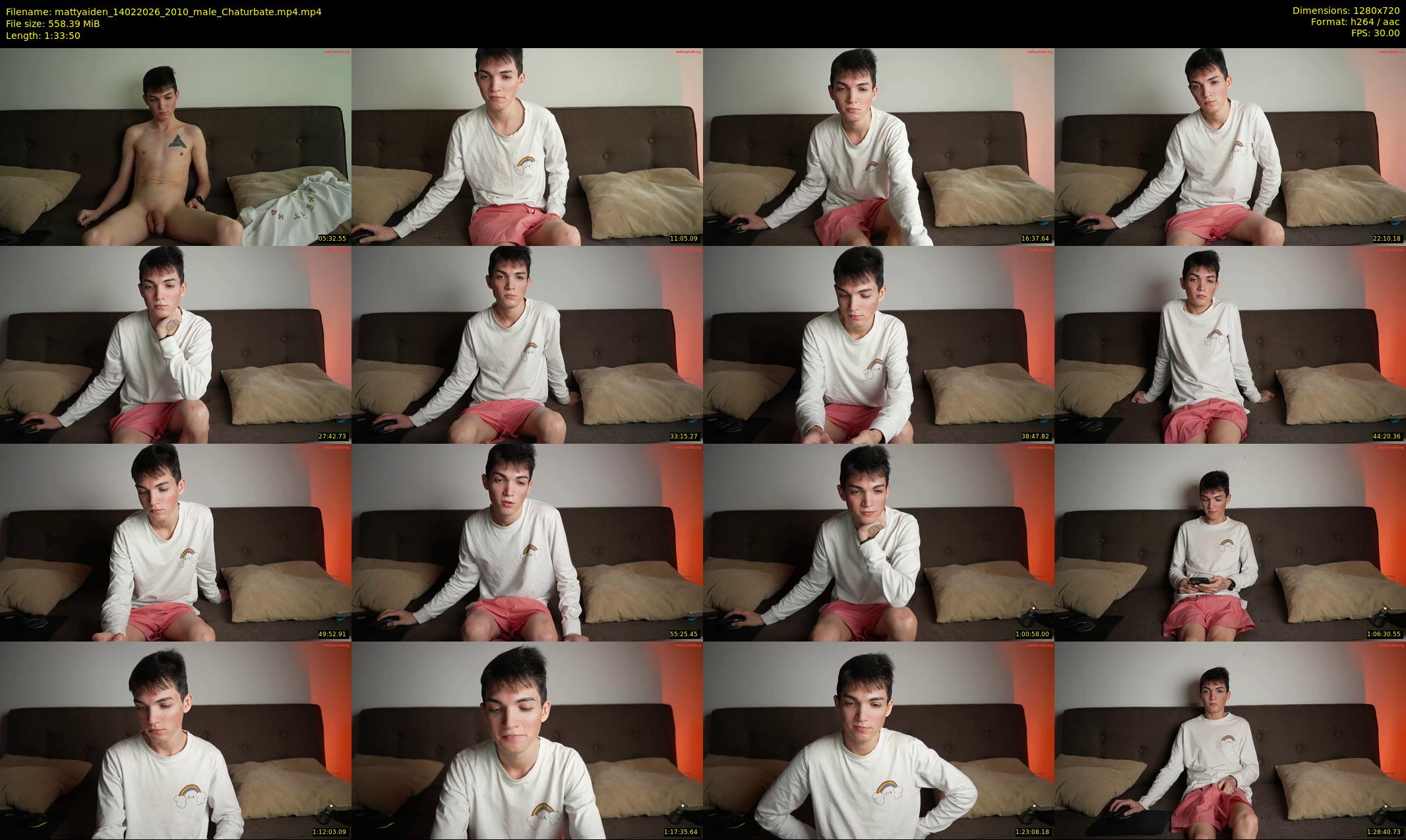 mattyaiden — 94 minute Chaturbate male cam show recording, 720p, Feb 14, 2026