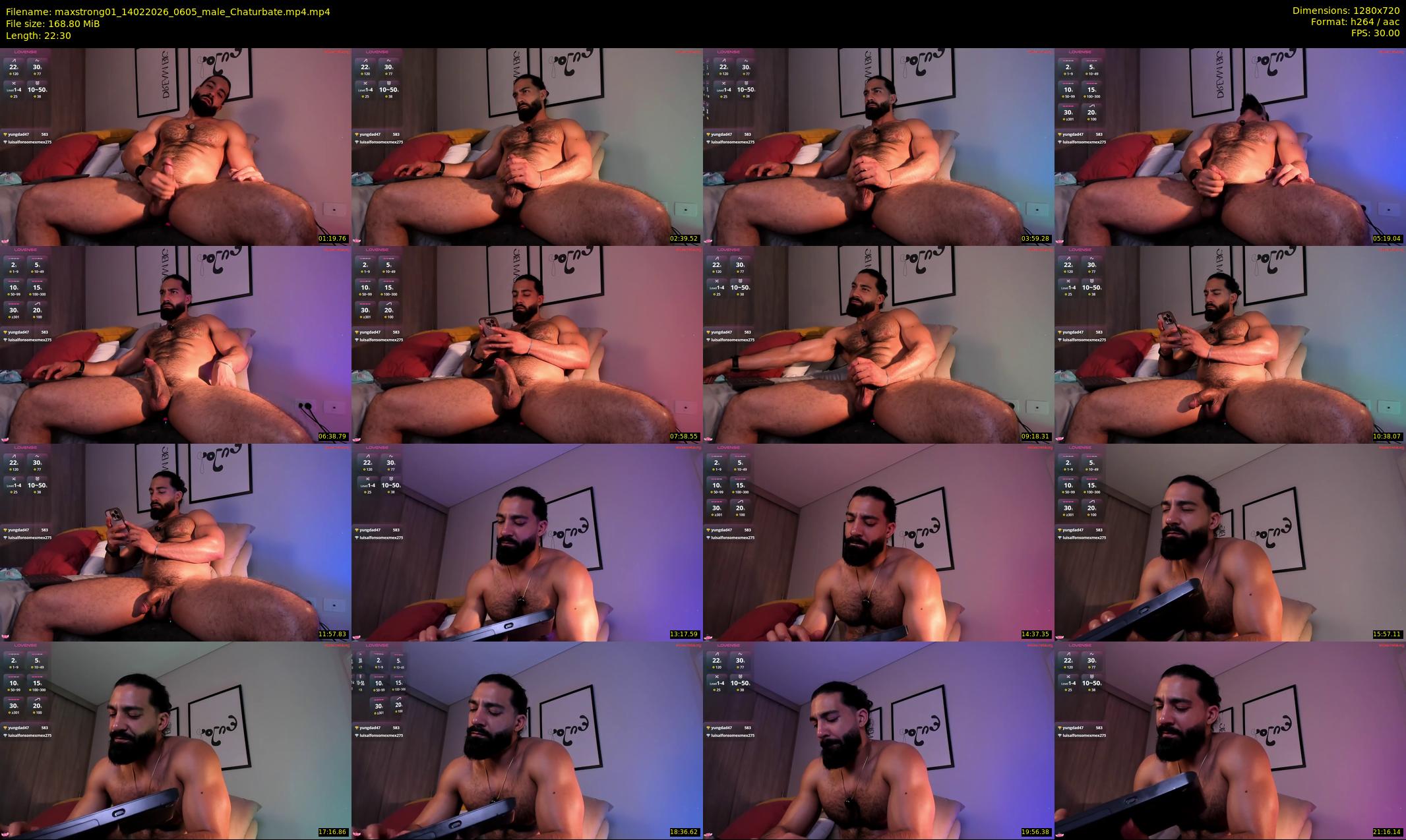 maxstrong01 — 23 minute Chaturbate male cam show recording, 720p, Feb 14, 2026
