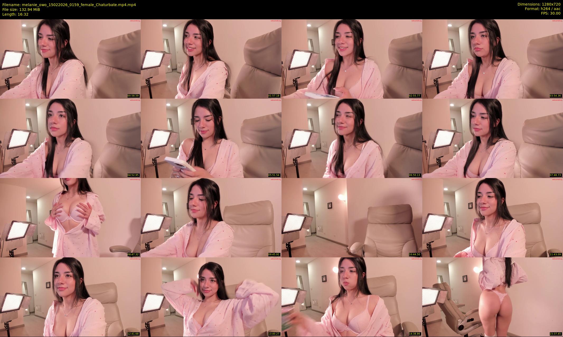 melanie_owo — 17 minute Chaturbate female cam show recording, 720p, Feb 15, 2026