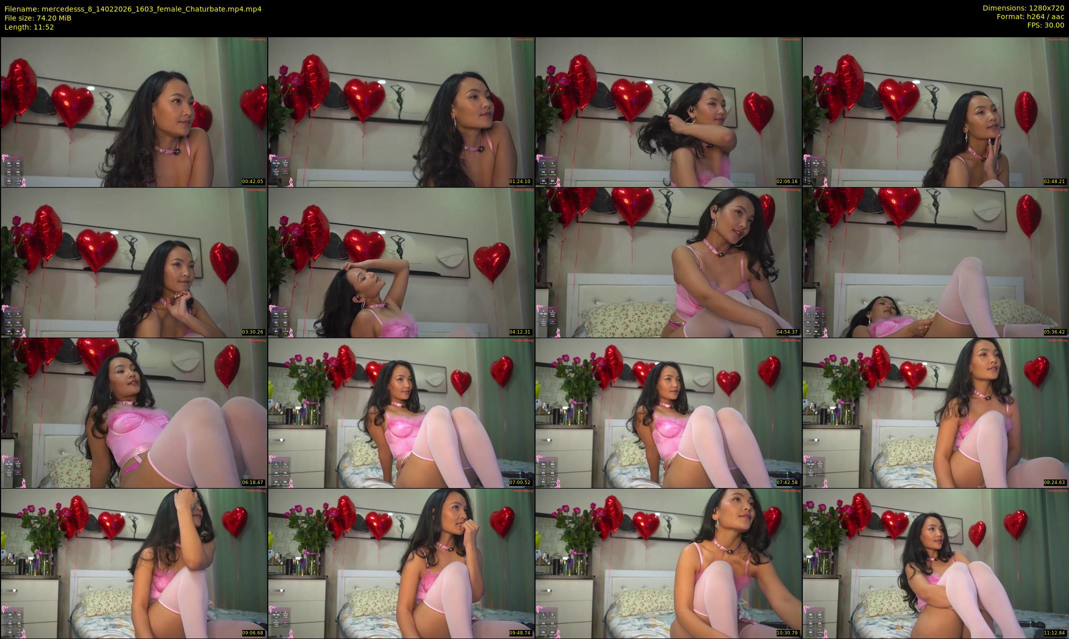 mercedesss_8 — 12 minute Chaturbate female cam show recording, 720p, Feb 14, 2026