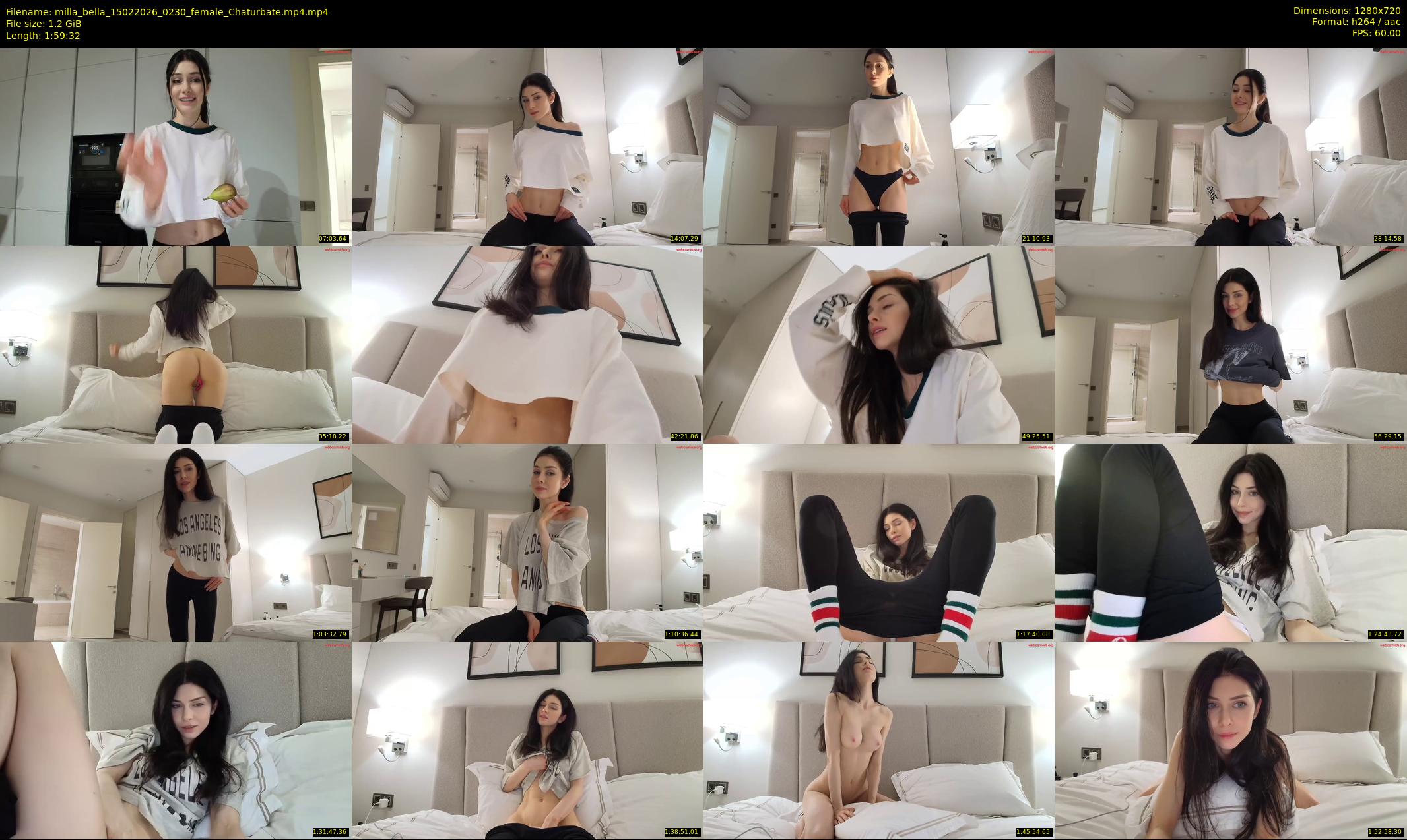 milla_bella — 120 minute Chaturbate female cam show recording, 720p, Feb 15, 2026