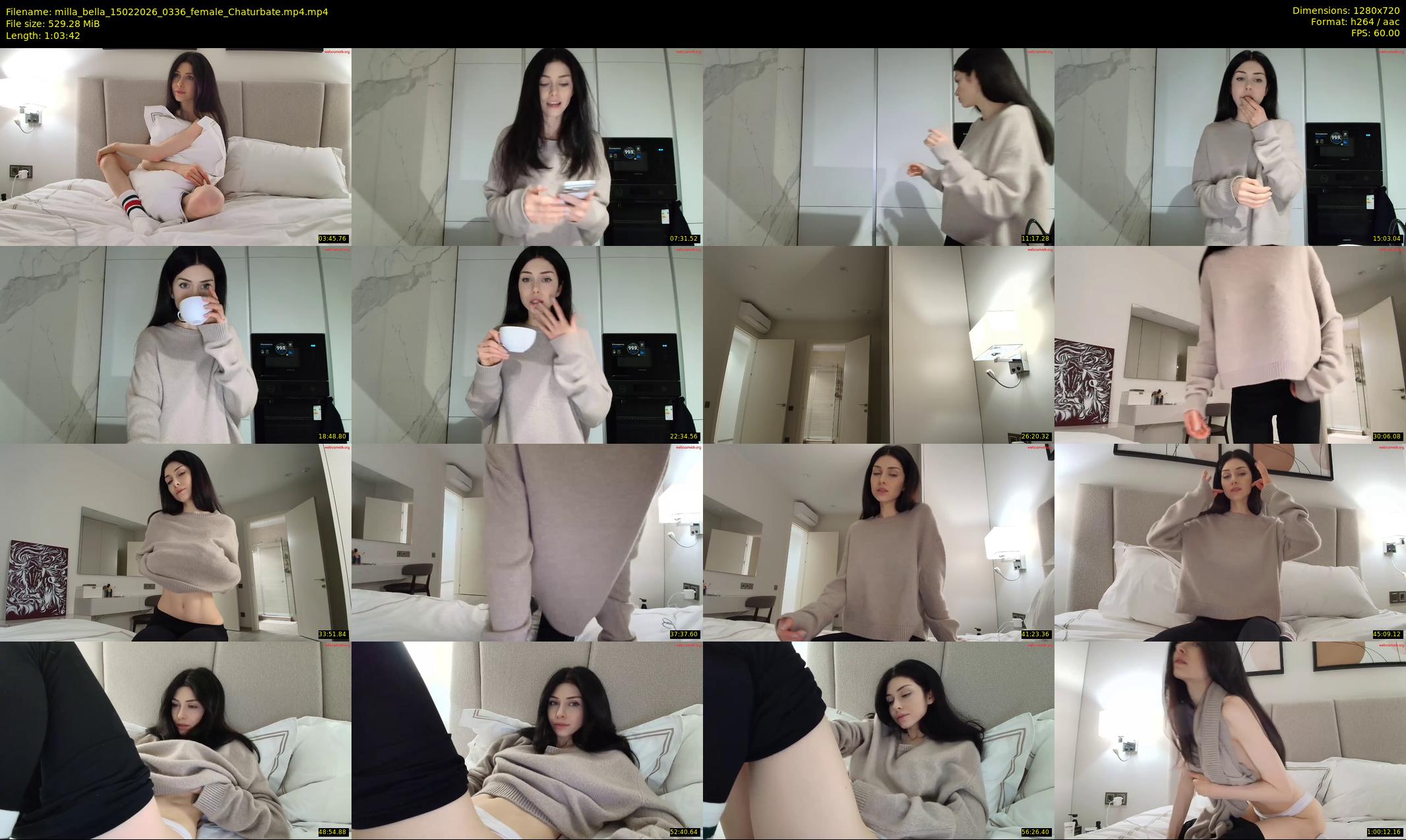 milla_bella — 64 minute Chaturbate female cam show recording, 720p, Feb 15, 2026