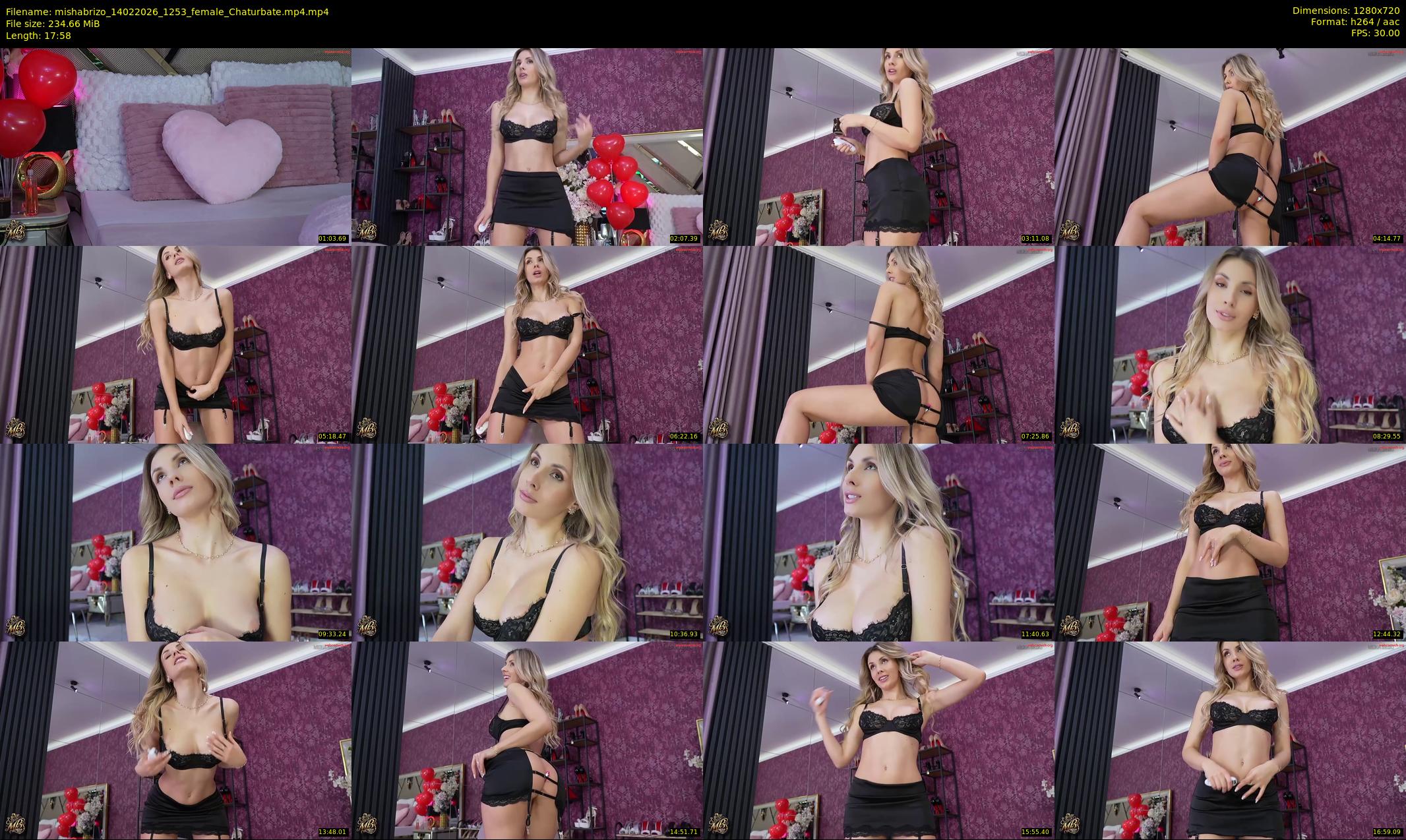 mishabrizo — 18 minute Chaturbate female cam show recording, 720p, Feb 14, 2026