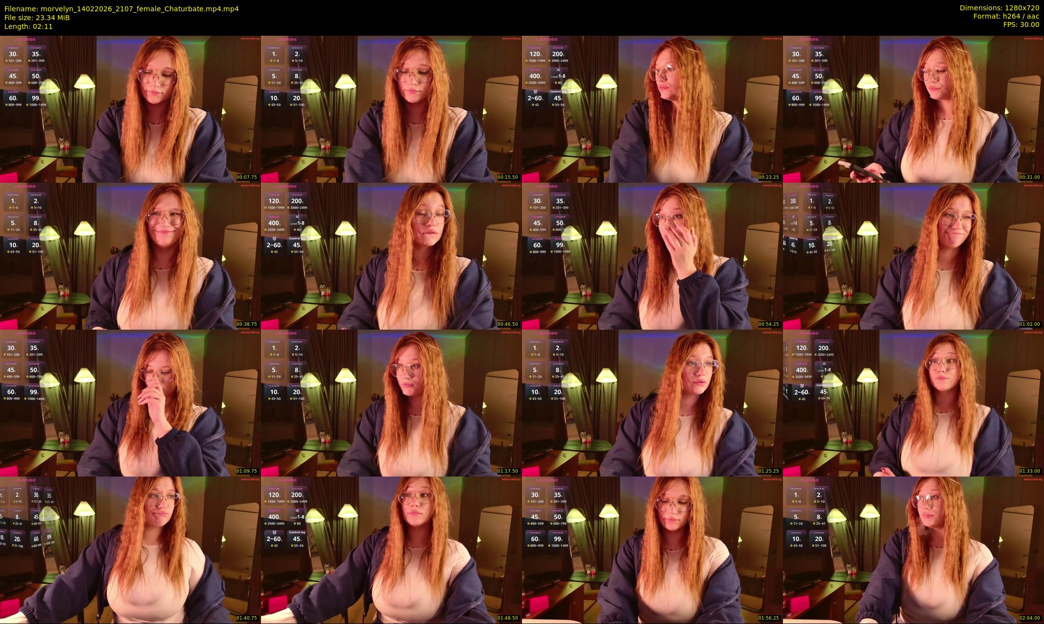 morvelyn — 3 minute Chaturbate female cam show recording, 720p, Feb 14, 2026
