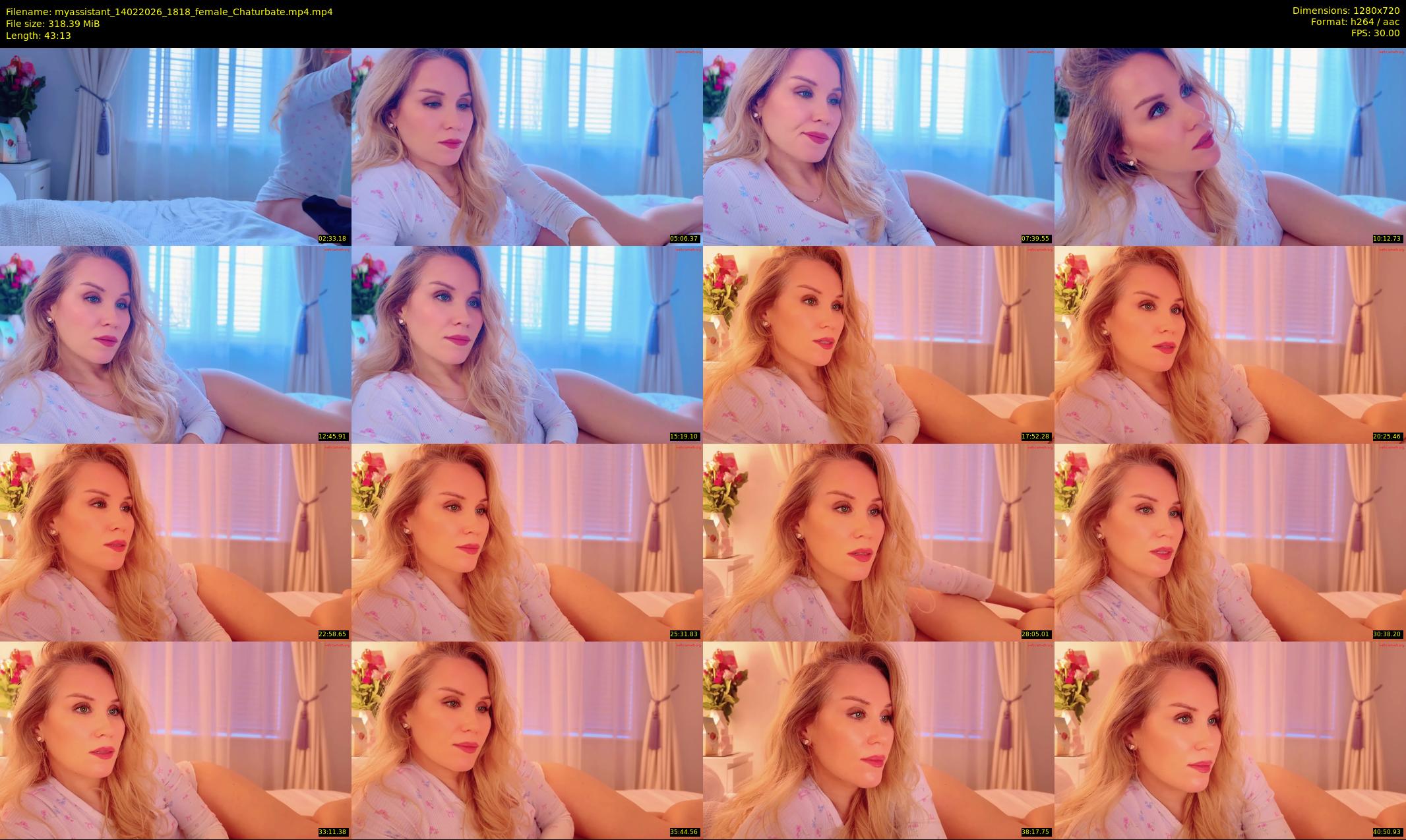 myassistant — 44 minute Chaturbate female cam show recording, 720p, Feb 14, 2026