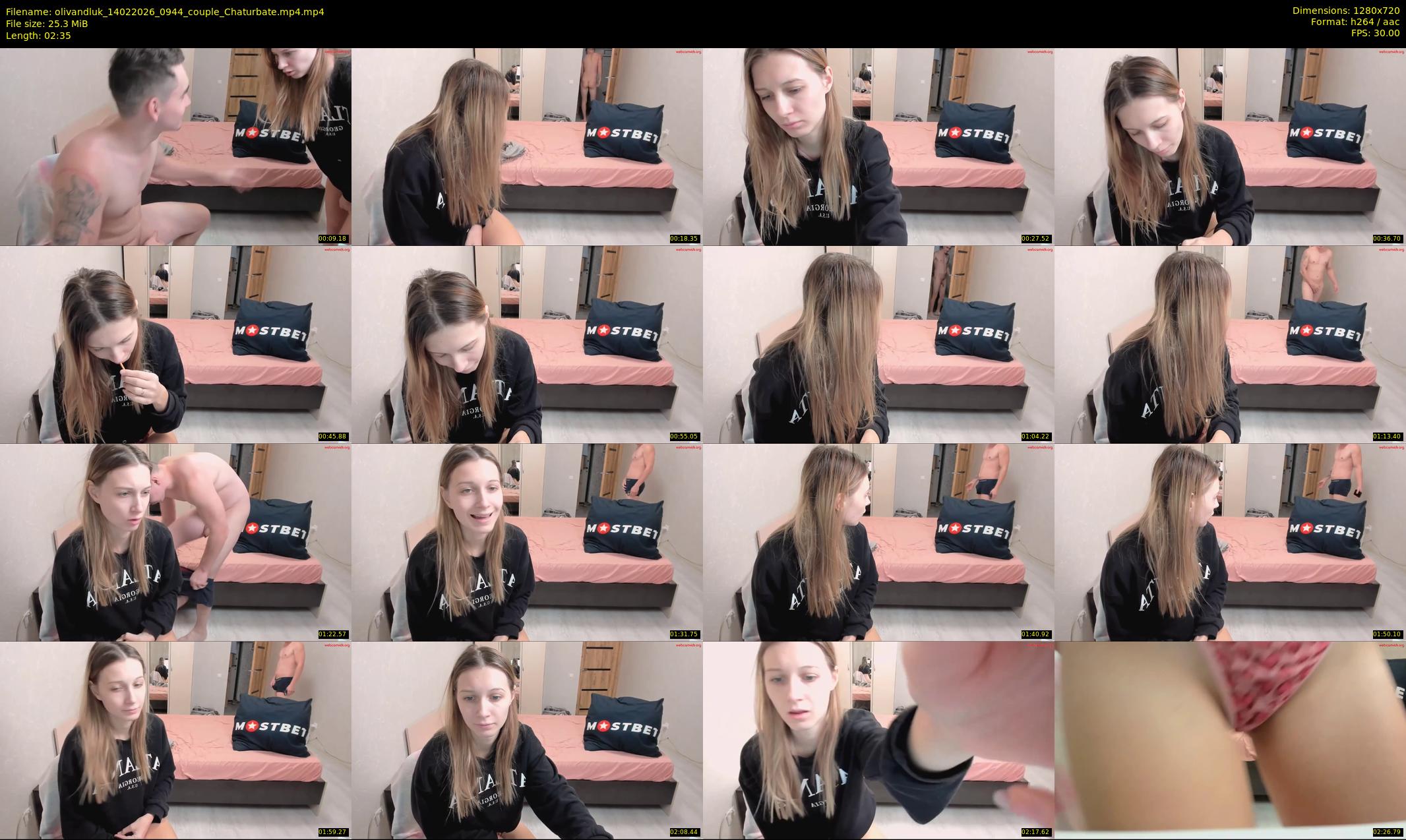 olivandluk — 3 minute Chaturbate couple cam show recording, 720p, Feb 14, 2026