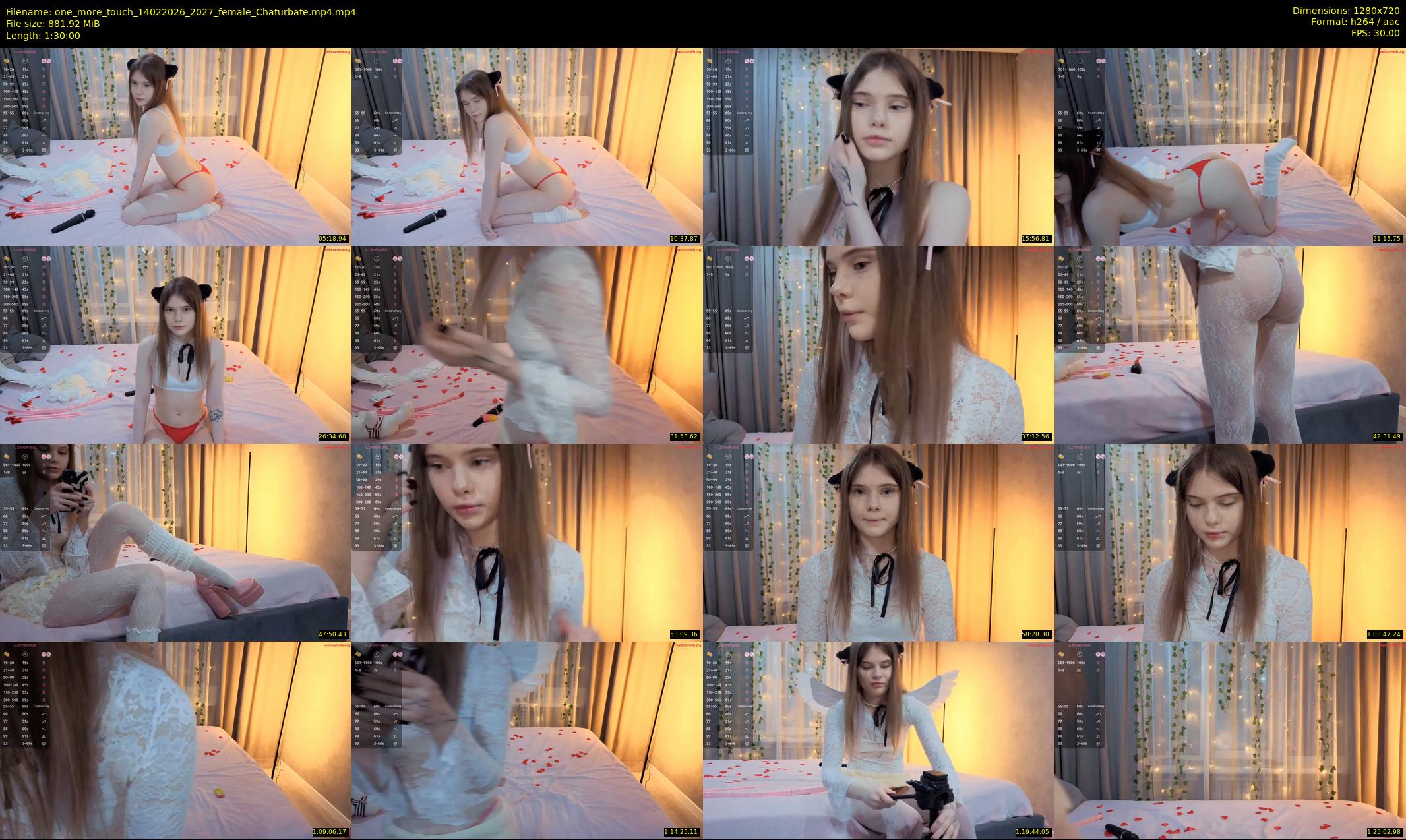 one_more_touch — 90 minute Chaturbate female cam show recording, 720p, Feb 14, 2026