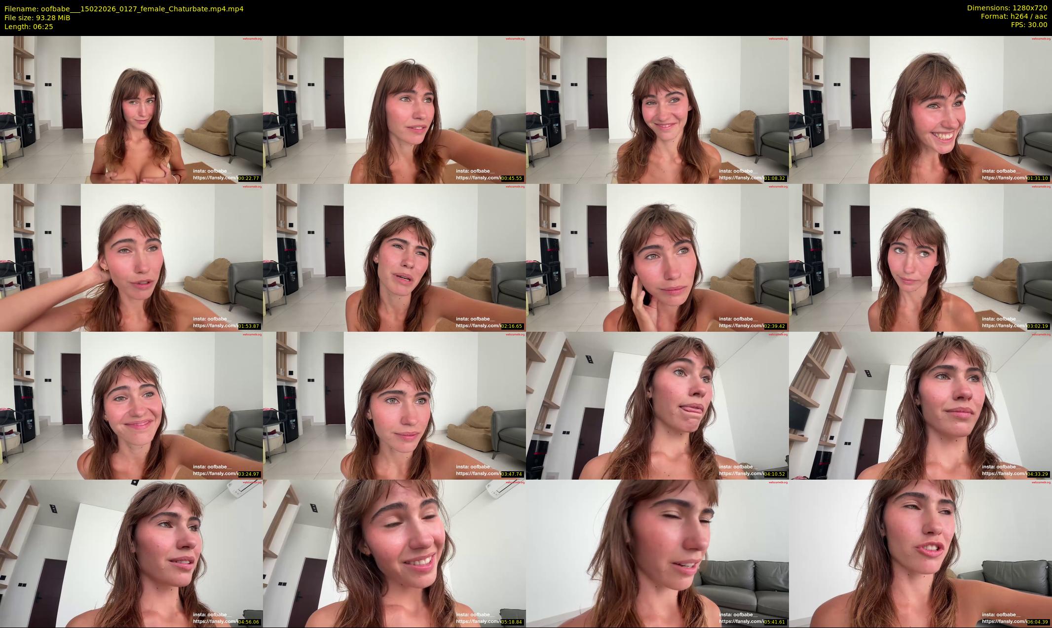 oofbabe__ — 7 minute Chaturbate female cam show recording, 720p, Feb 15, 2026