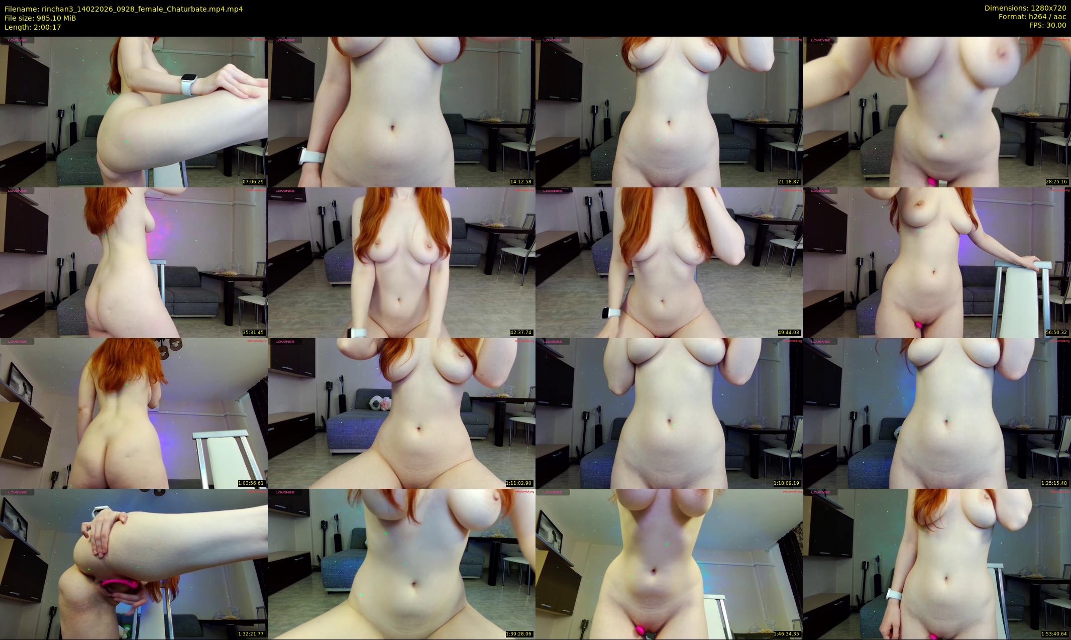 rinchan3 — 121 minute Chaturbate female cam show recording, 720p, Feb 14, 2026