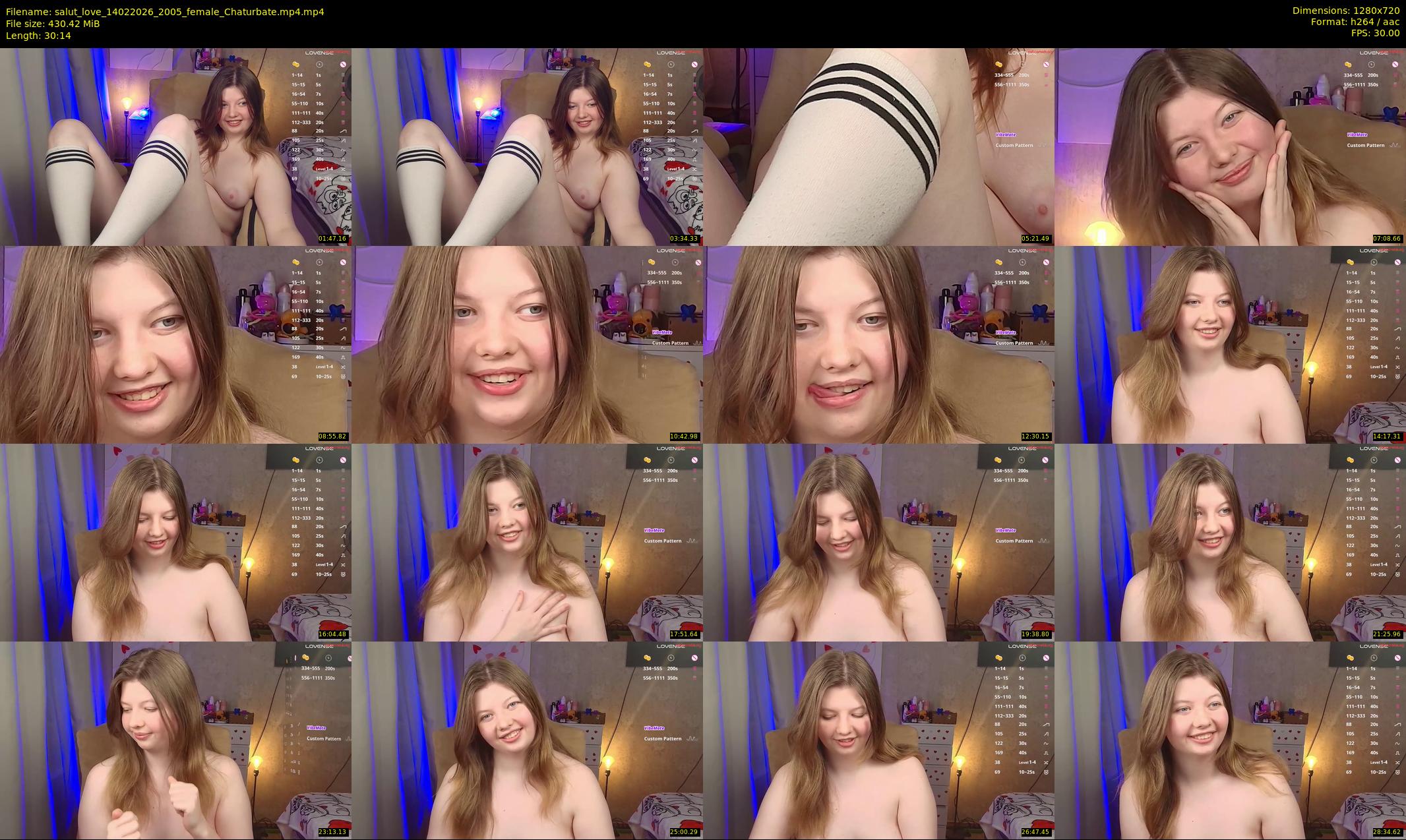 salut_love — 31 minute Chaturbate female cam show recording, 720p, Feb 14, 2026