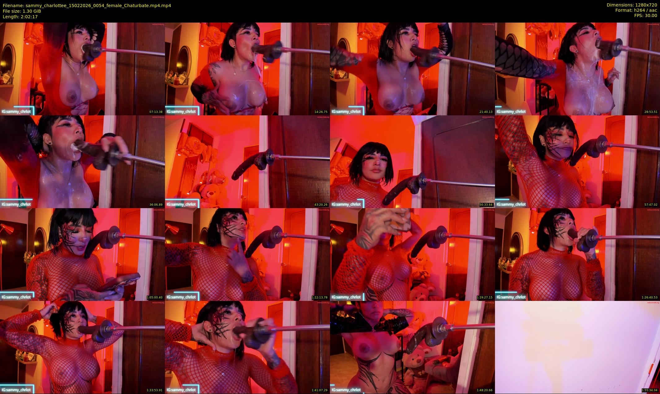 sammy_charlottee — 123 minute Chaturbate female cam show recording, 720p, Feb 15, 2026