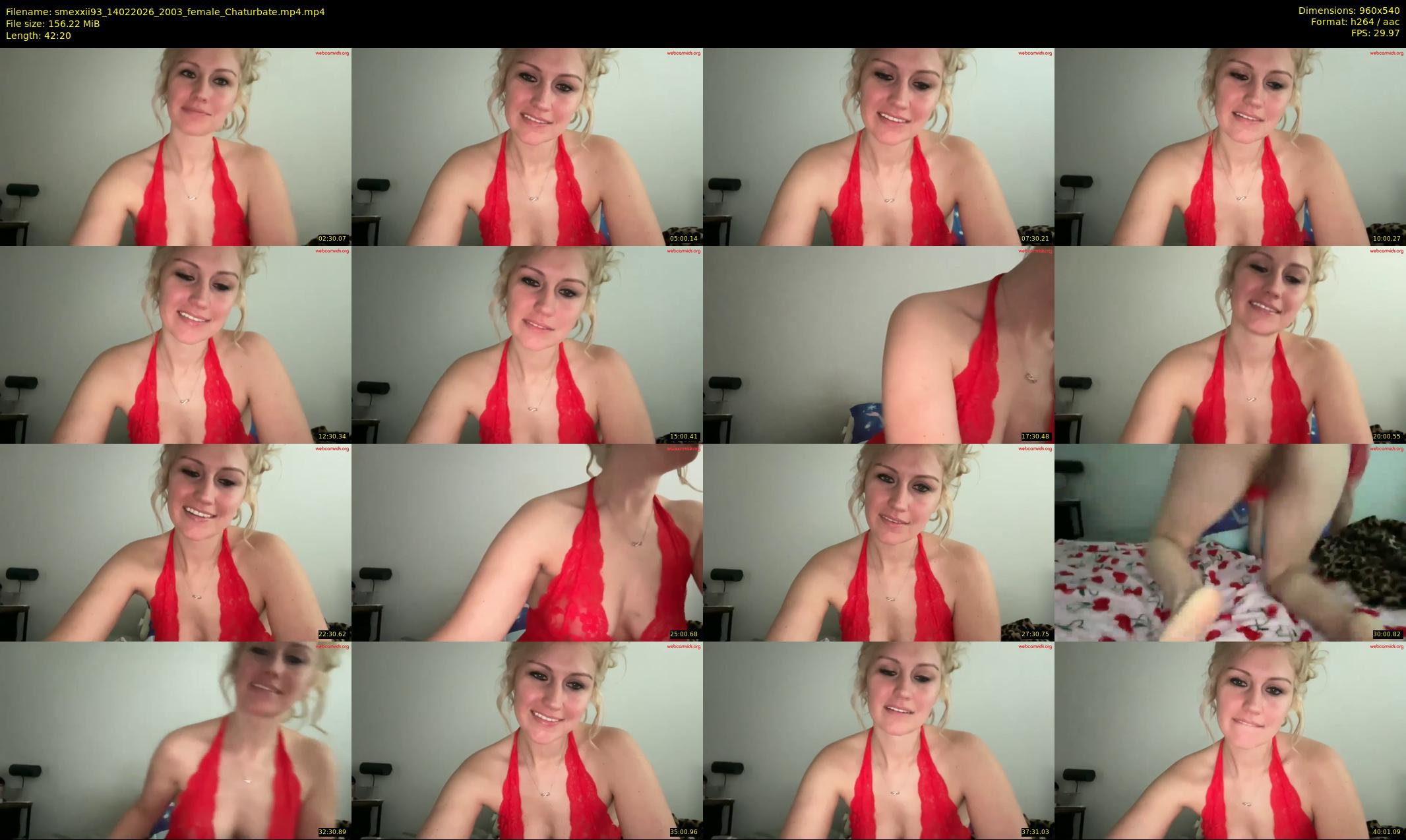 smexxii93 — 43 minute Chaturbate female cam show recording, 480p, Feb 14, 2026