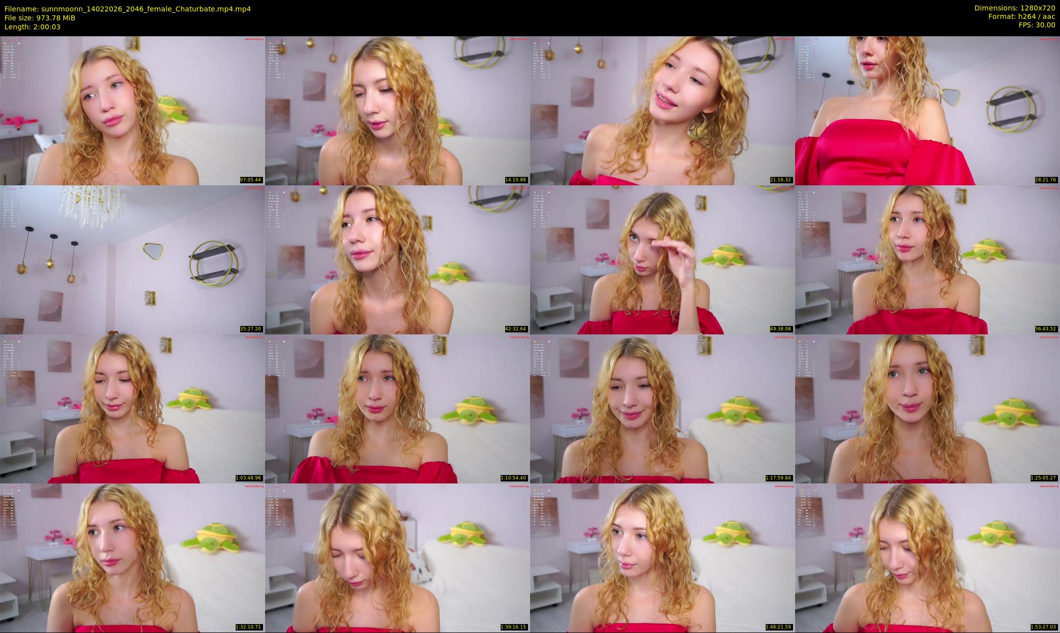 sunnmoonn — 121 minute Chaturbate female cam show recording, 720p, Feb 14, 2026