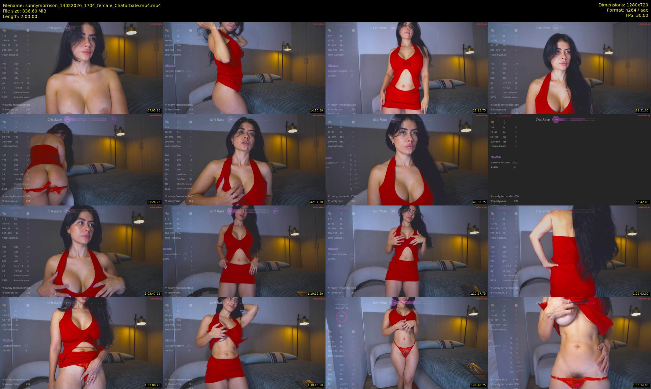 sunnymorrison — 120 minute Chaturbate female cam show recording, 720p, Feb 14, 2026