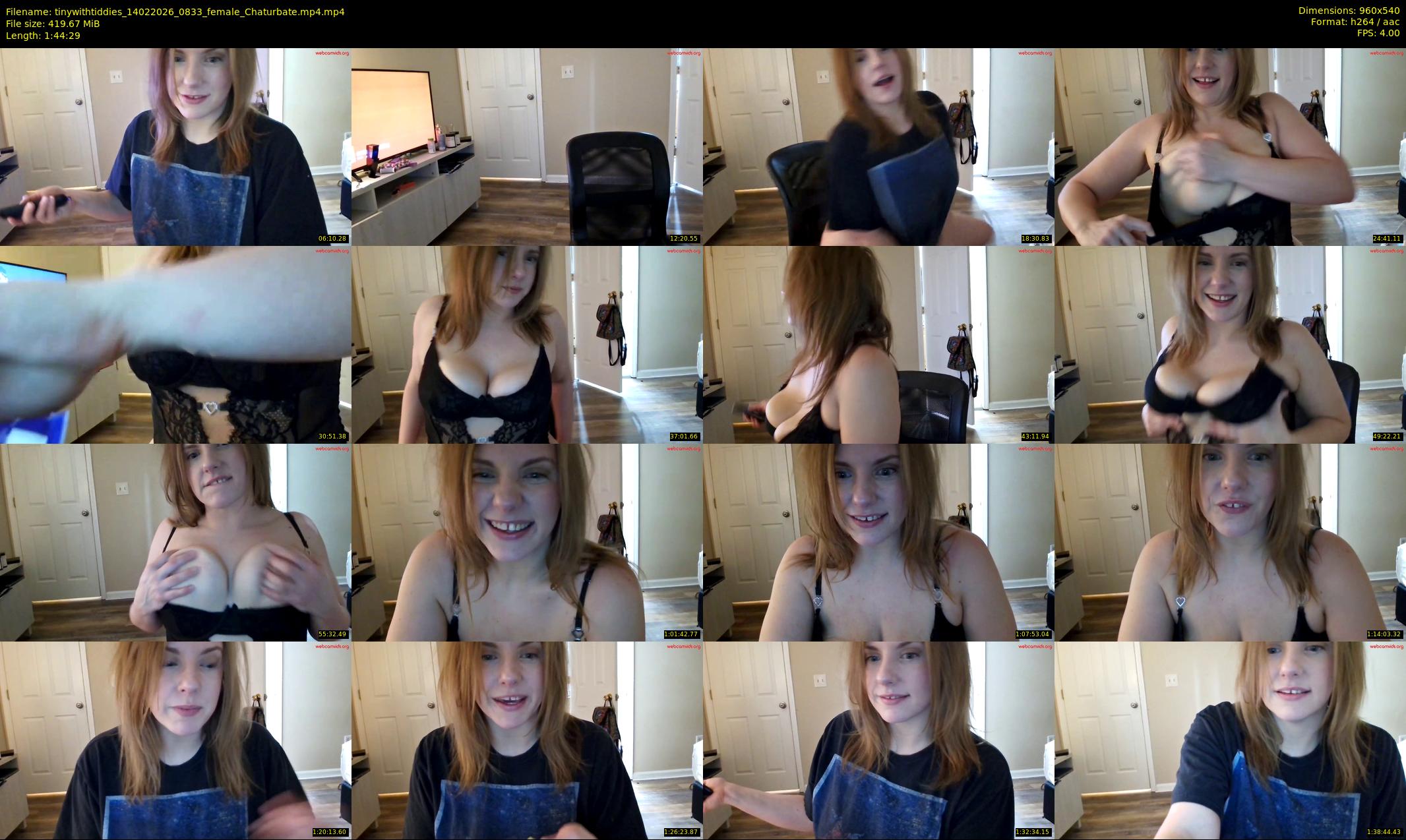 tinywithtiddies — 105 minute Chaturbate female cam show recording, 480p, Feb 14, 2026
