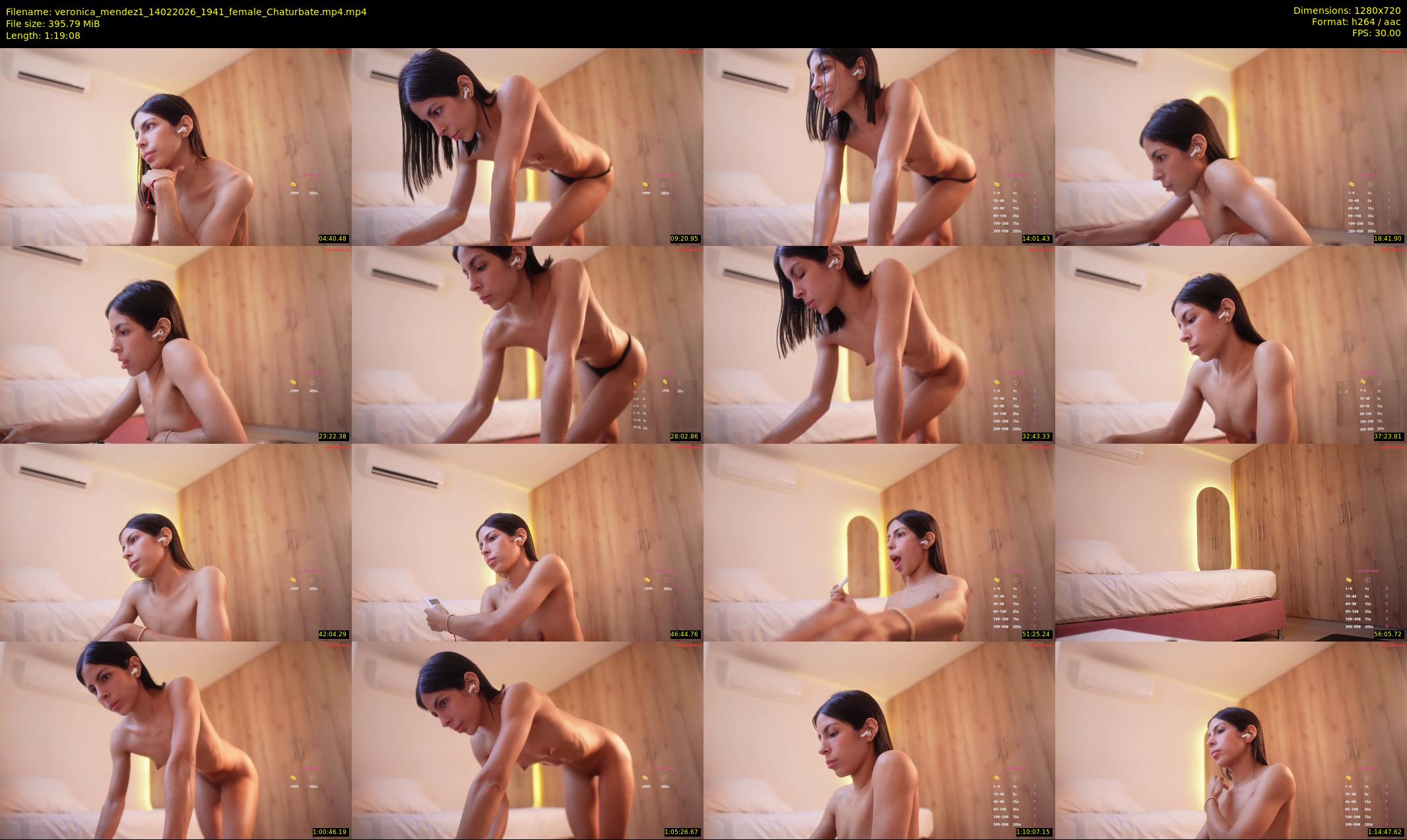 veronica_mendez1 — 80 minute Chaturbate female cam show recording, 720p, Feb 14, 2026