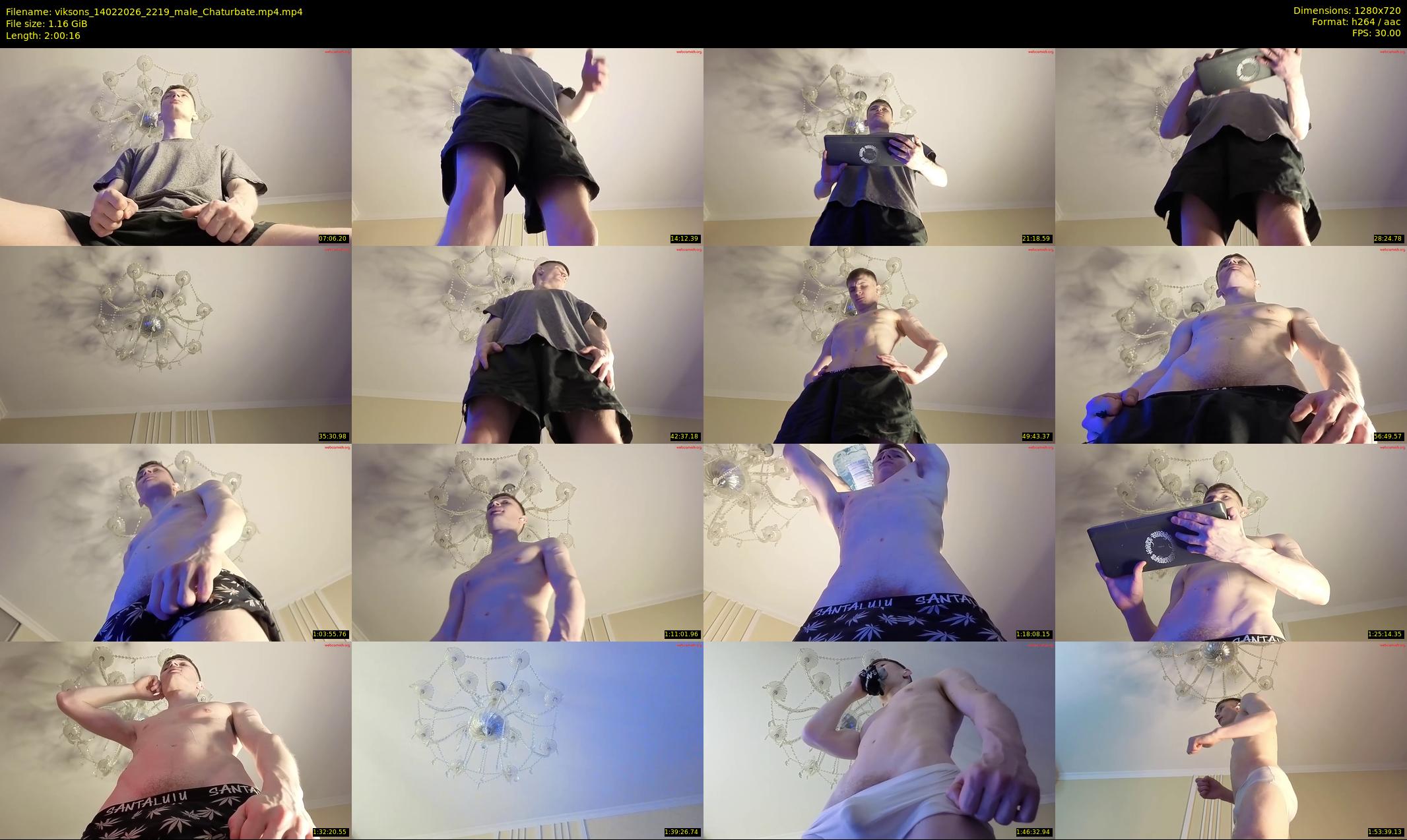 viksons — 121 minute Chaturbate male cam show recording, 720p, Feb 14, 2026