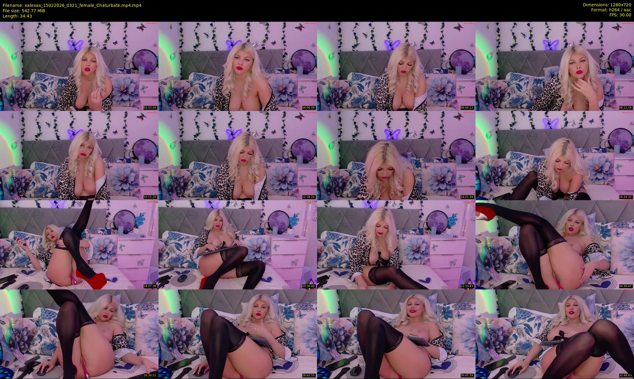 xalexax — 35 minute Chaturbate female cam show recording, 720p, Feb 15, 2026