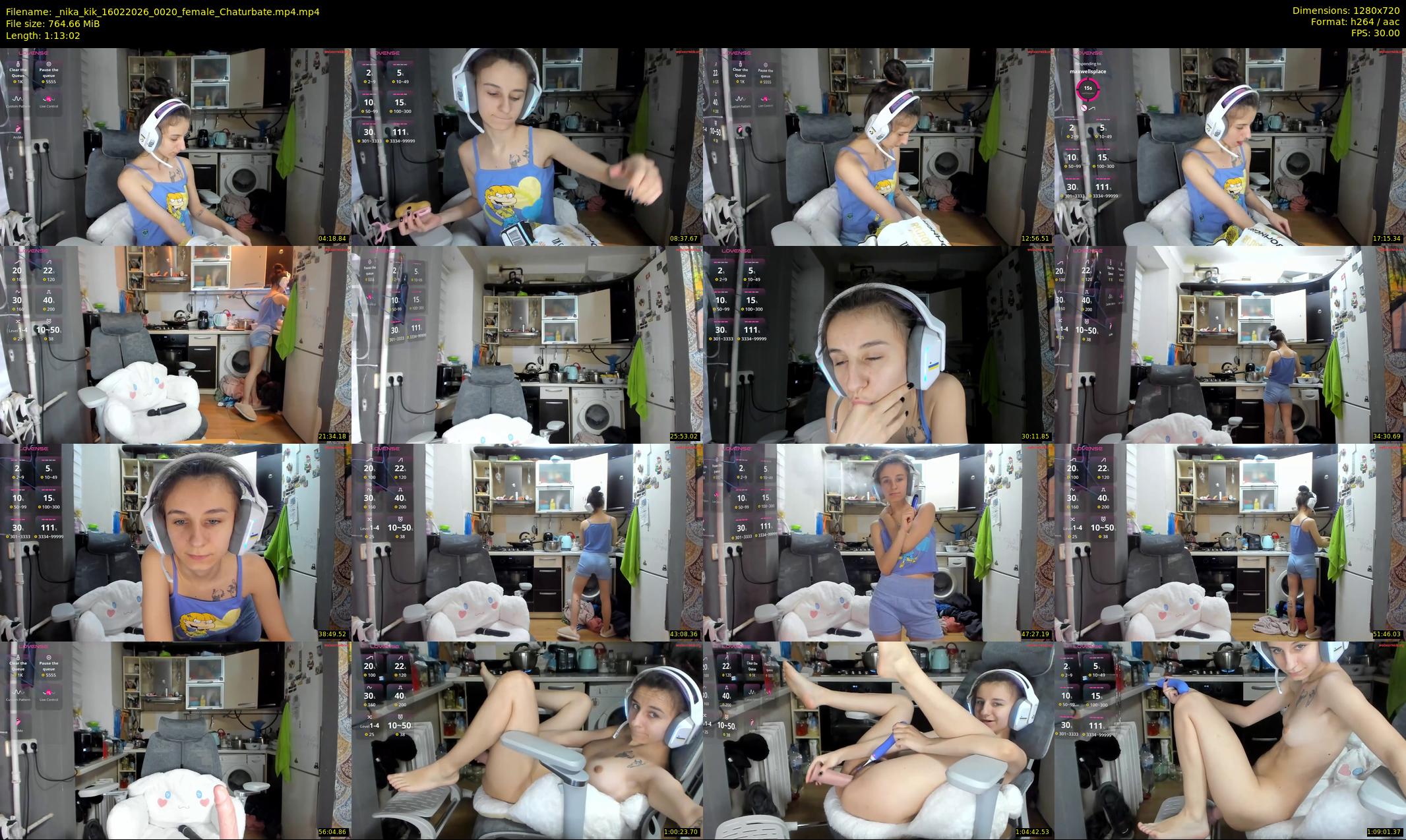 _nika_kik — 74 minute Chaturbate female cam show recording, 720p, Feb 16, 2026