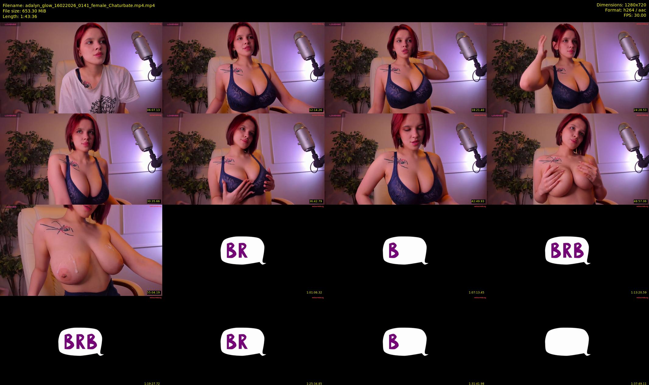 adalyn_glow — 104 minute Chaturbate female cam show recording, 720p, Feb 16, 2026