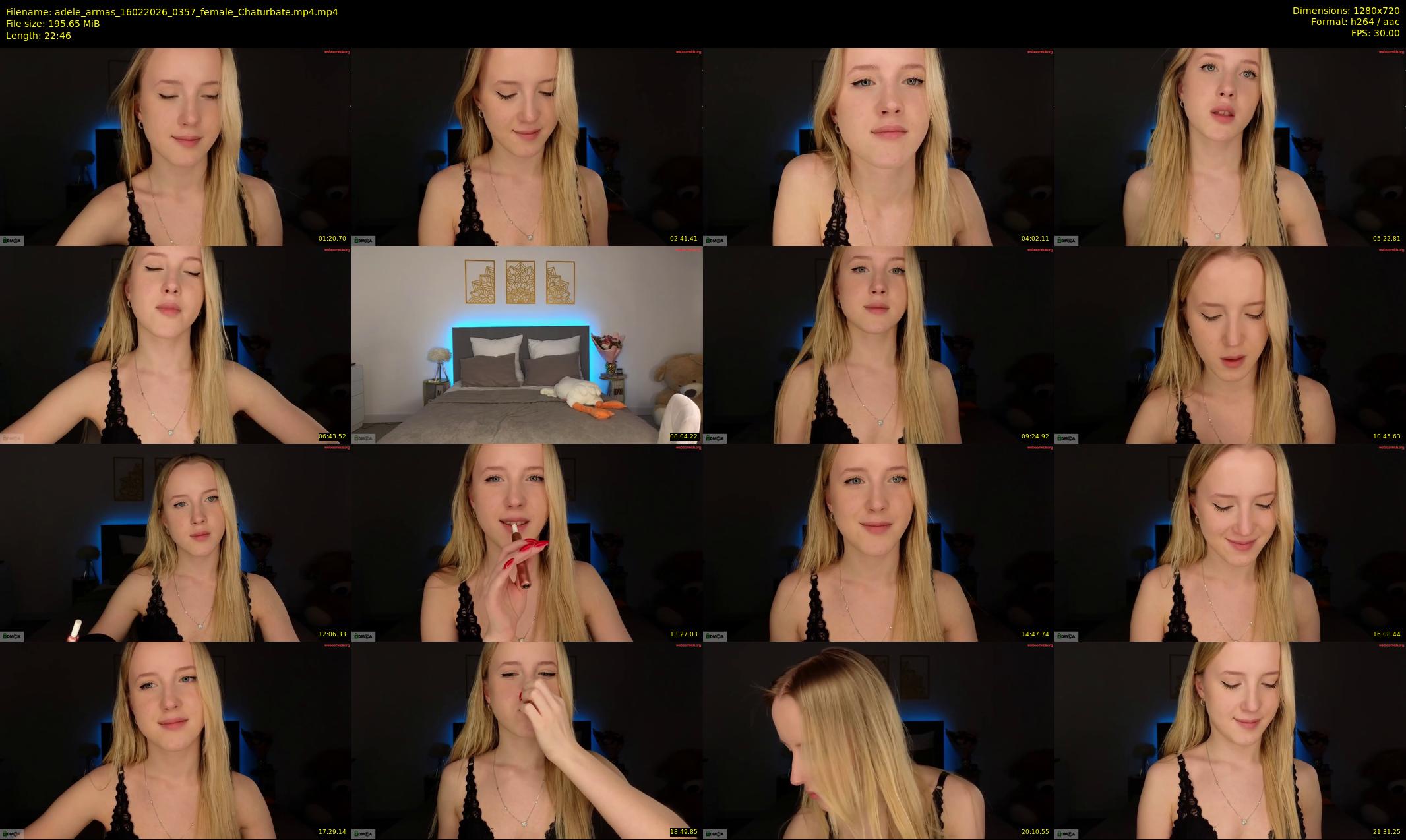 adele_armas — 23 minute Chaturbate female cam show recording, 720p, Feb 16, 2026