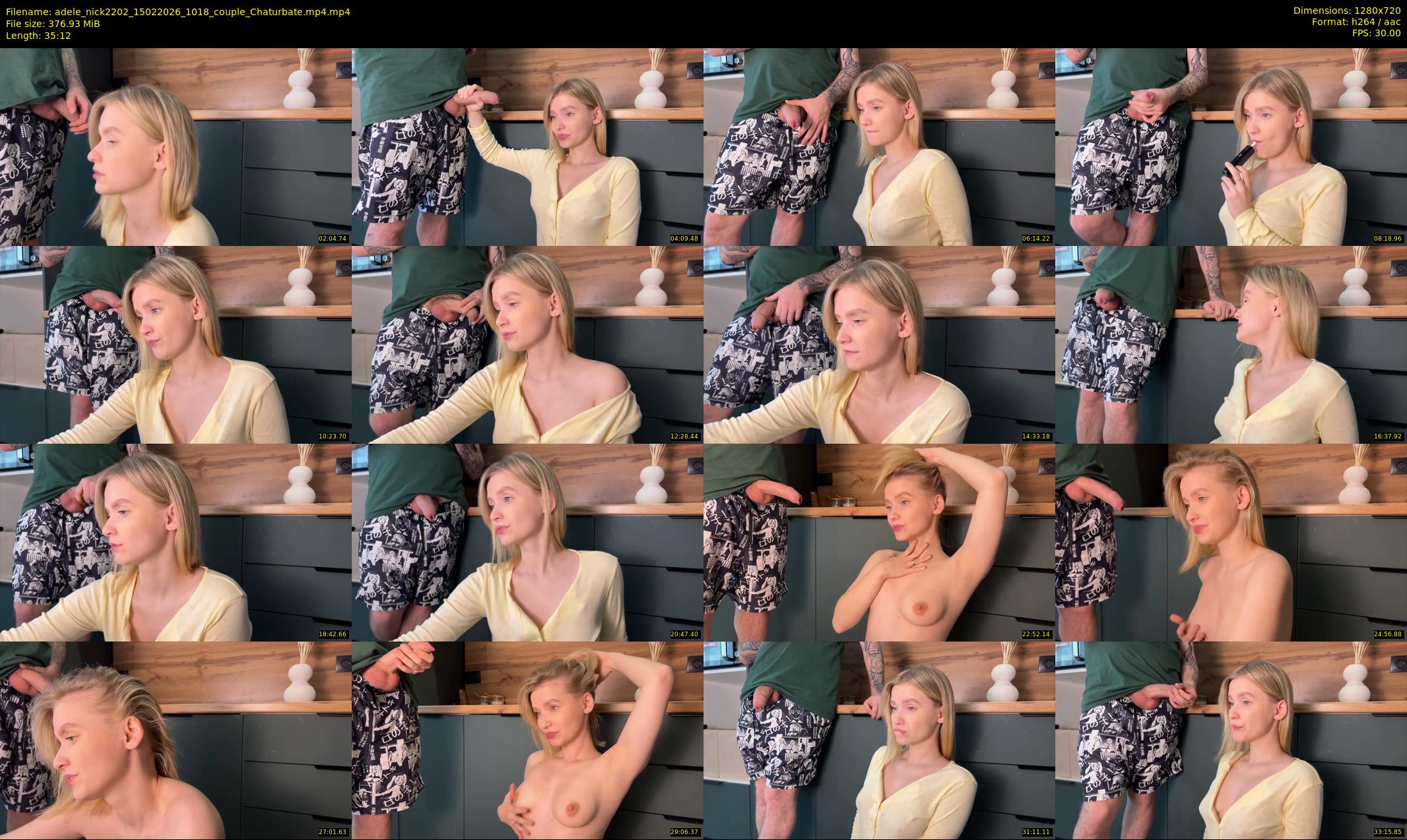 adele_nick2202 — 36 minute Chaturbate couple cam show recording, 720p, Feb 15, 2026