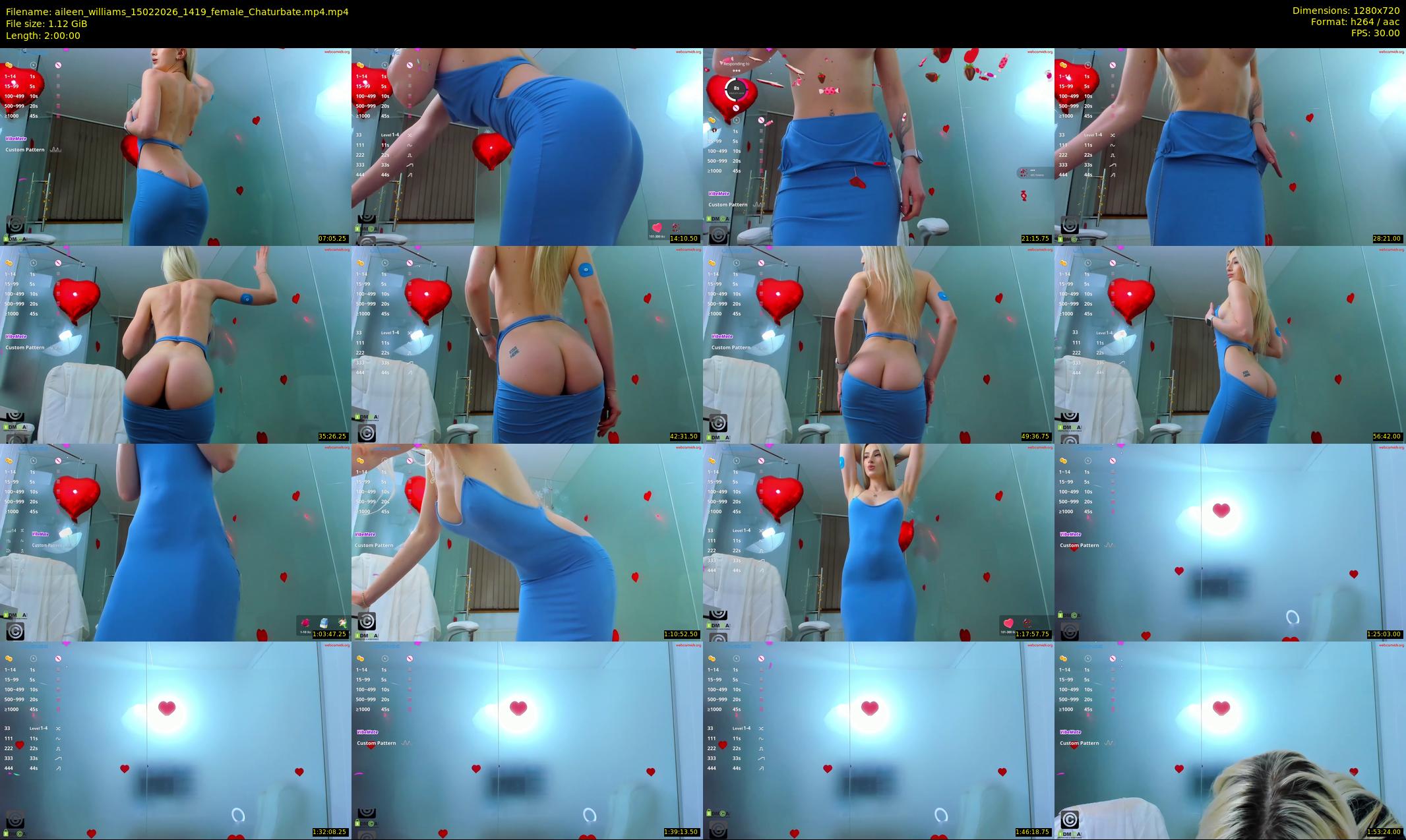 aileen_williams — 120 minute Chaturbate female cam show recording, 720p, Feb 15, 2026
