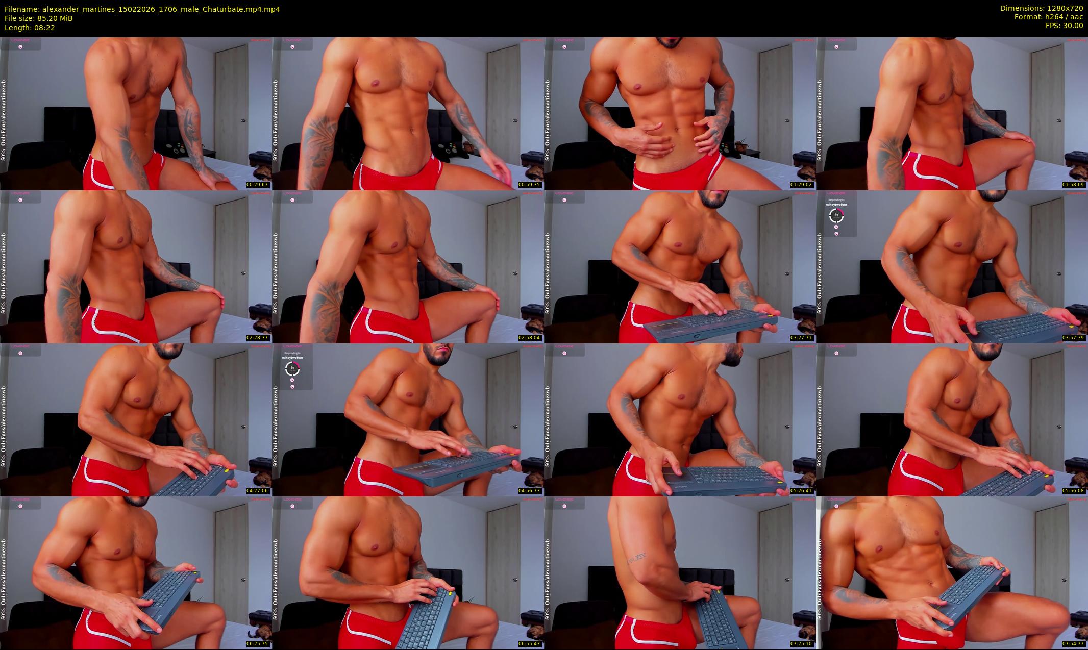 alexander_martines — 9 minute Chaturbate male cam show recording, 720p, Feb 15, 2026