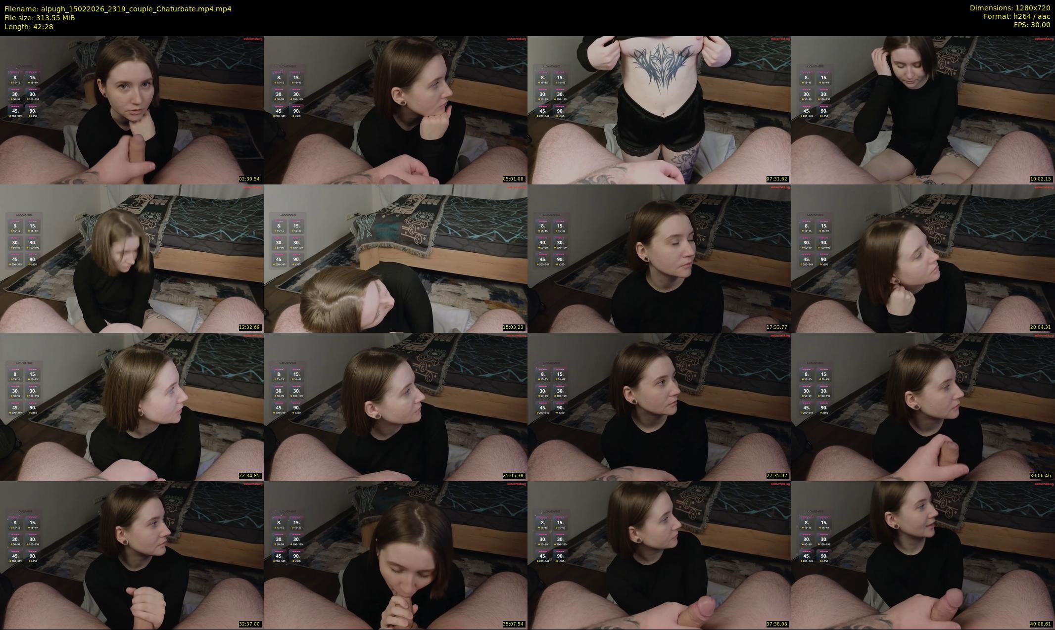 alpugh — 43 minute Chaturbate couple cam show recording, 720p, Feb 15, 2026