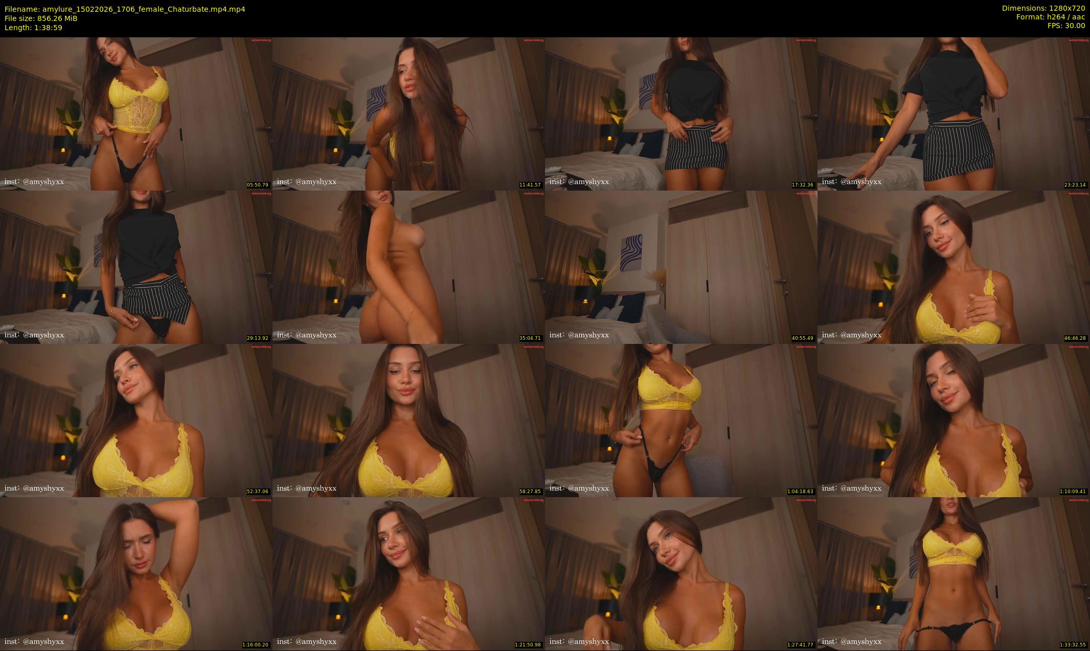 amylure — 99 minute Chaturbate female cam show recording, 720p, Feb 15, 2026