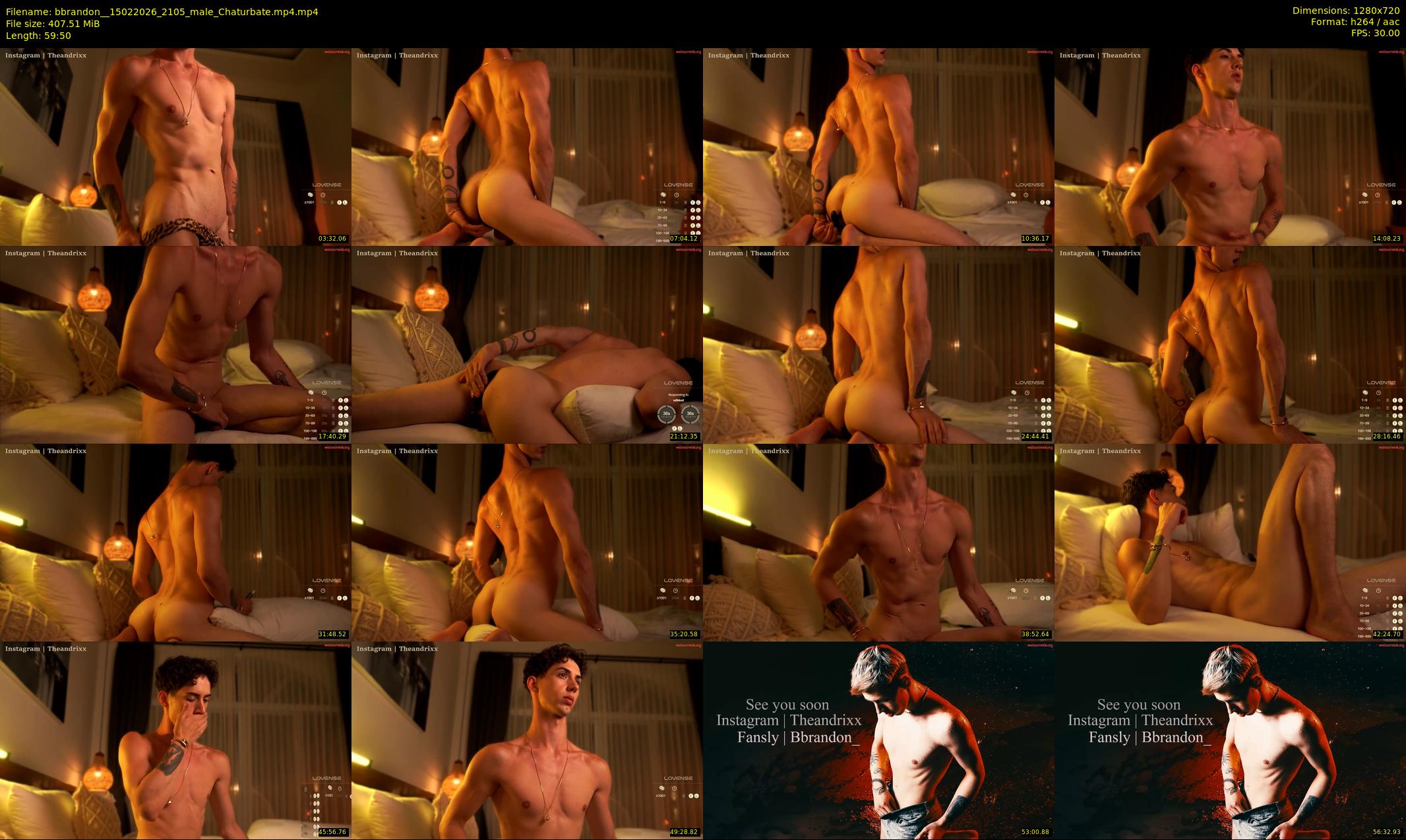 bbrandon_ — 60 minute Chaturbate male cam show recording, 720p, Feb 15, 2026
