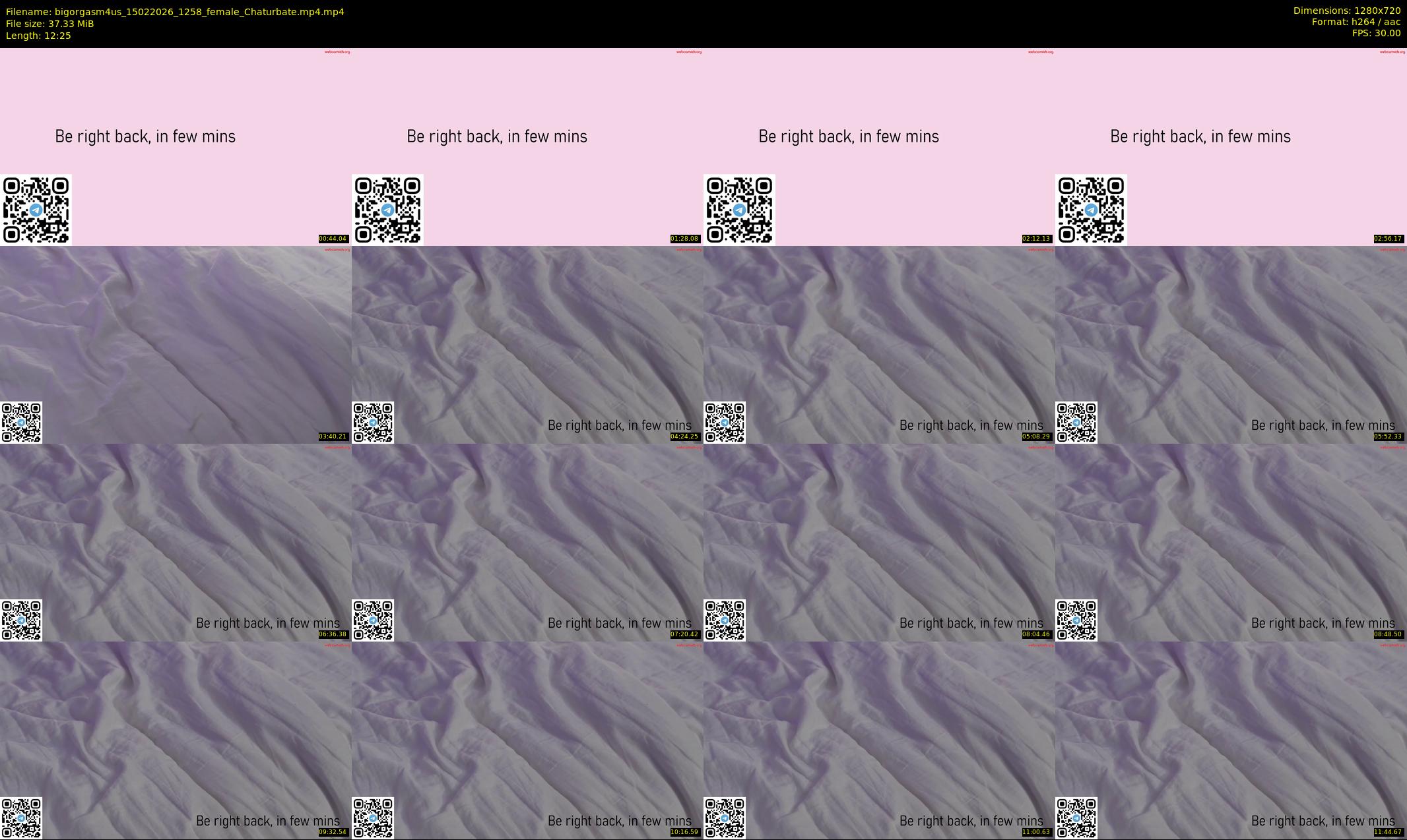 bigorgasm4us — 13 minute Chaturbate female cam show recording, 720p, Feb 15, 2026