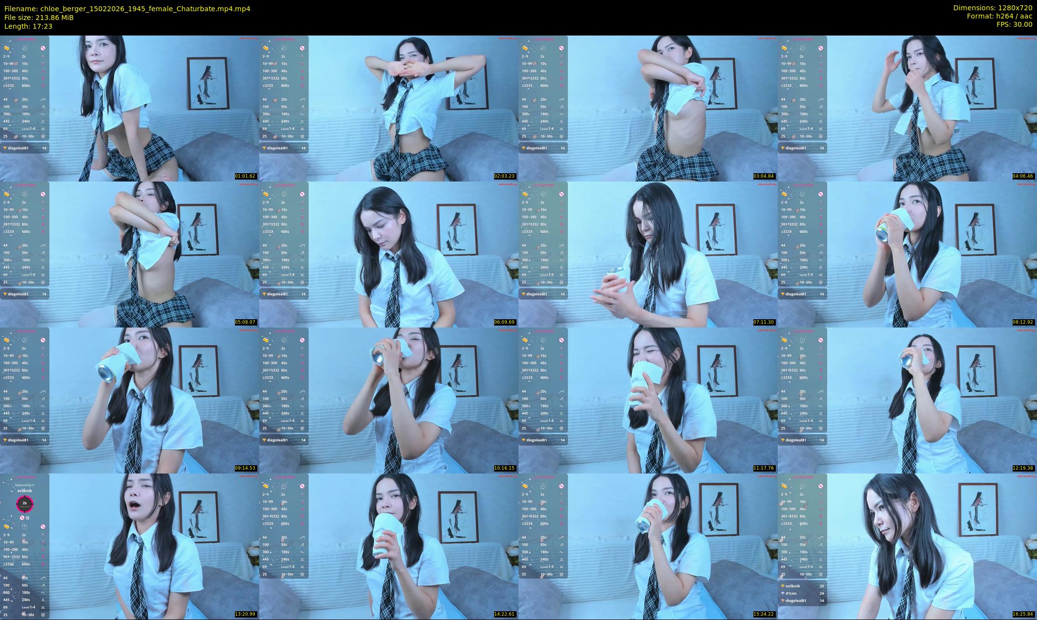 chloe_berger — 18 minute Chaturbate female cam show recording, 720p, Feb 15, 2026