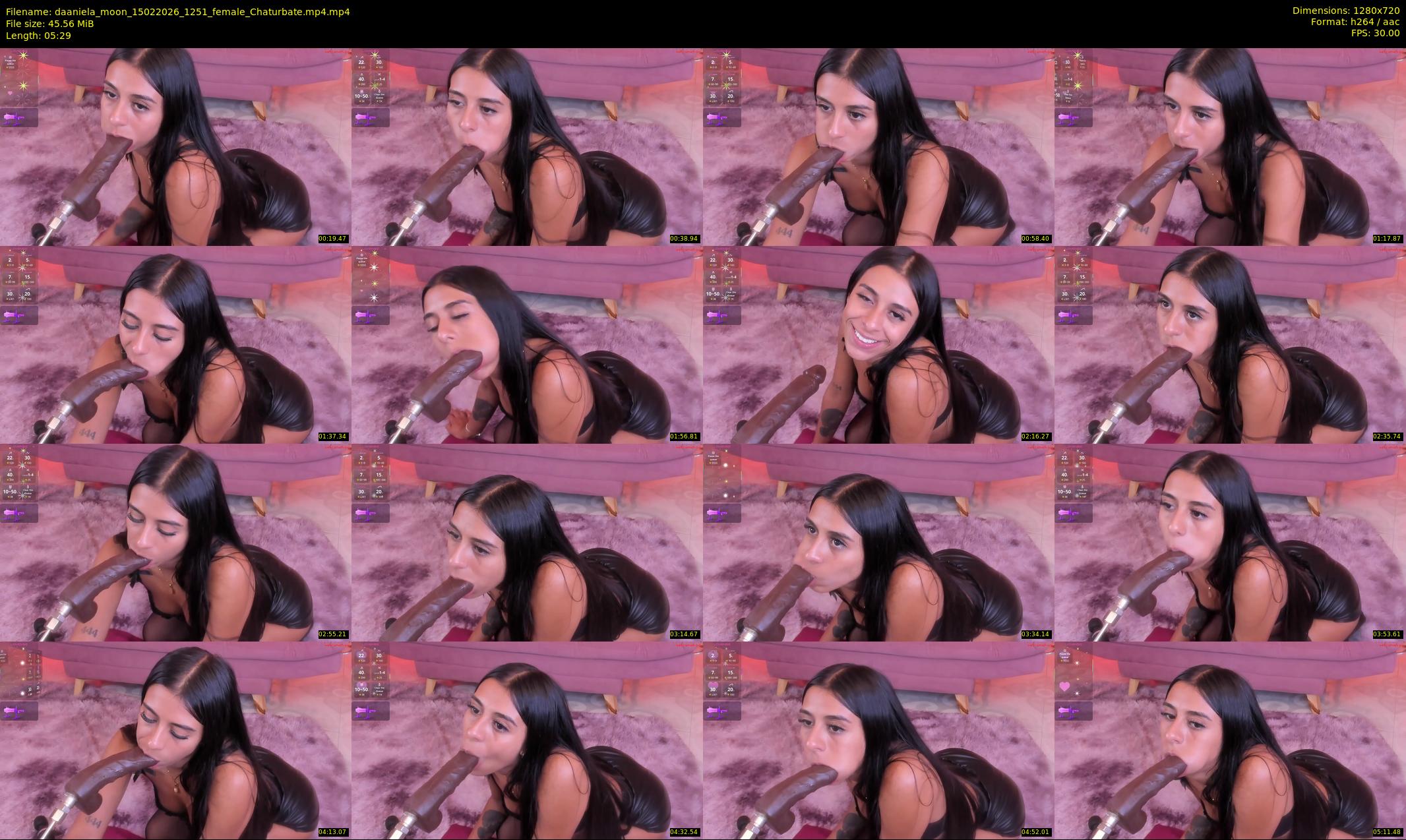daaniela_moon — 6 minute Chaturbate female cam show recording, 720p, Feb 15, 2026