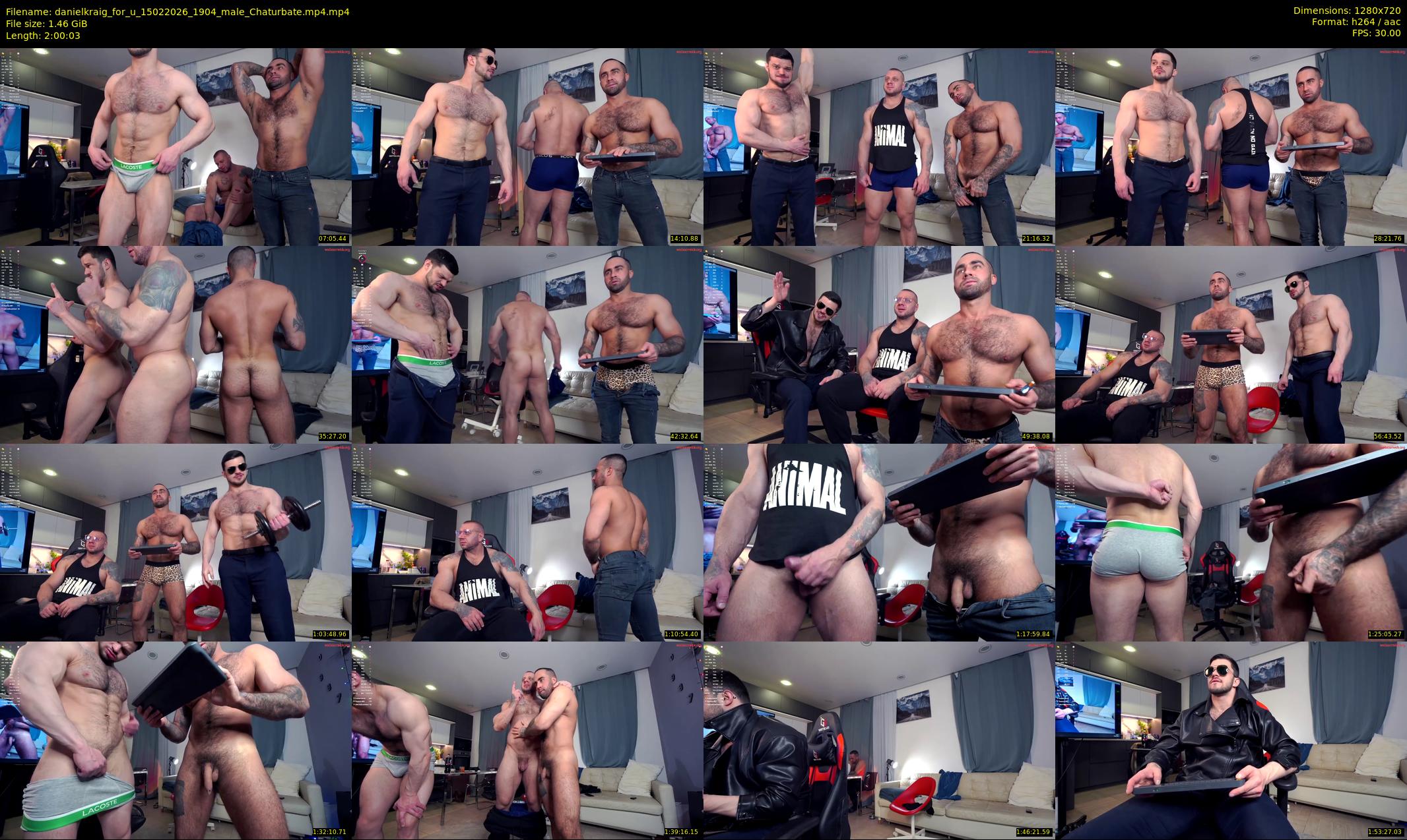 danielkraig_for_u — 121 minute Chaturbate male cam show recording, 720p, Feb 15, 2026