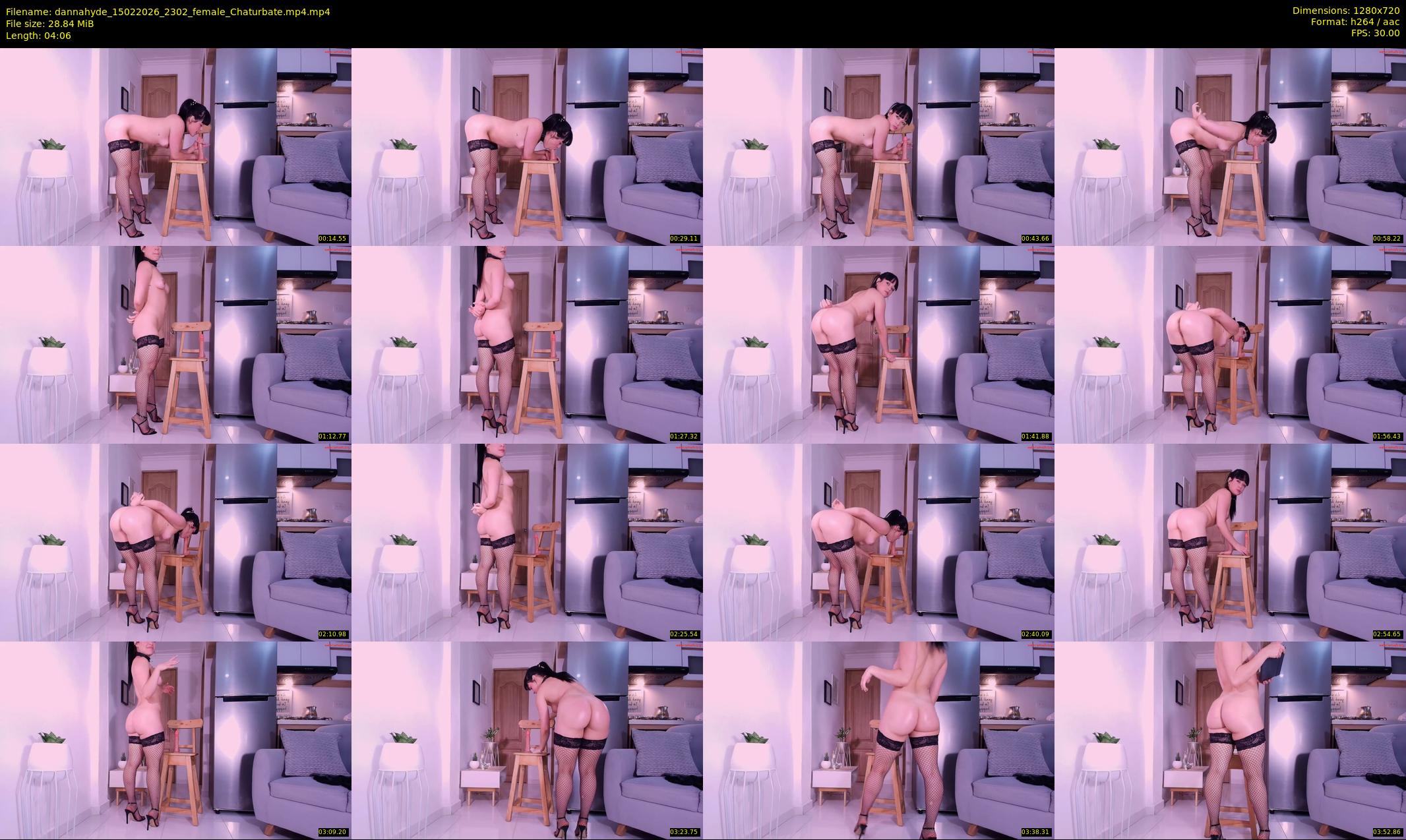dannahyde — 5 minute Chaturbate female cam show recording, 720p, Feb 15, 2026