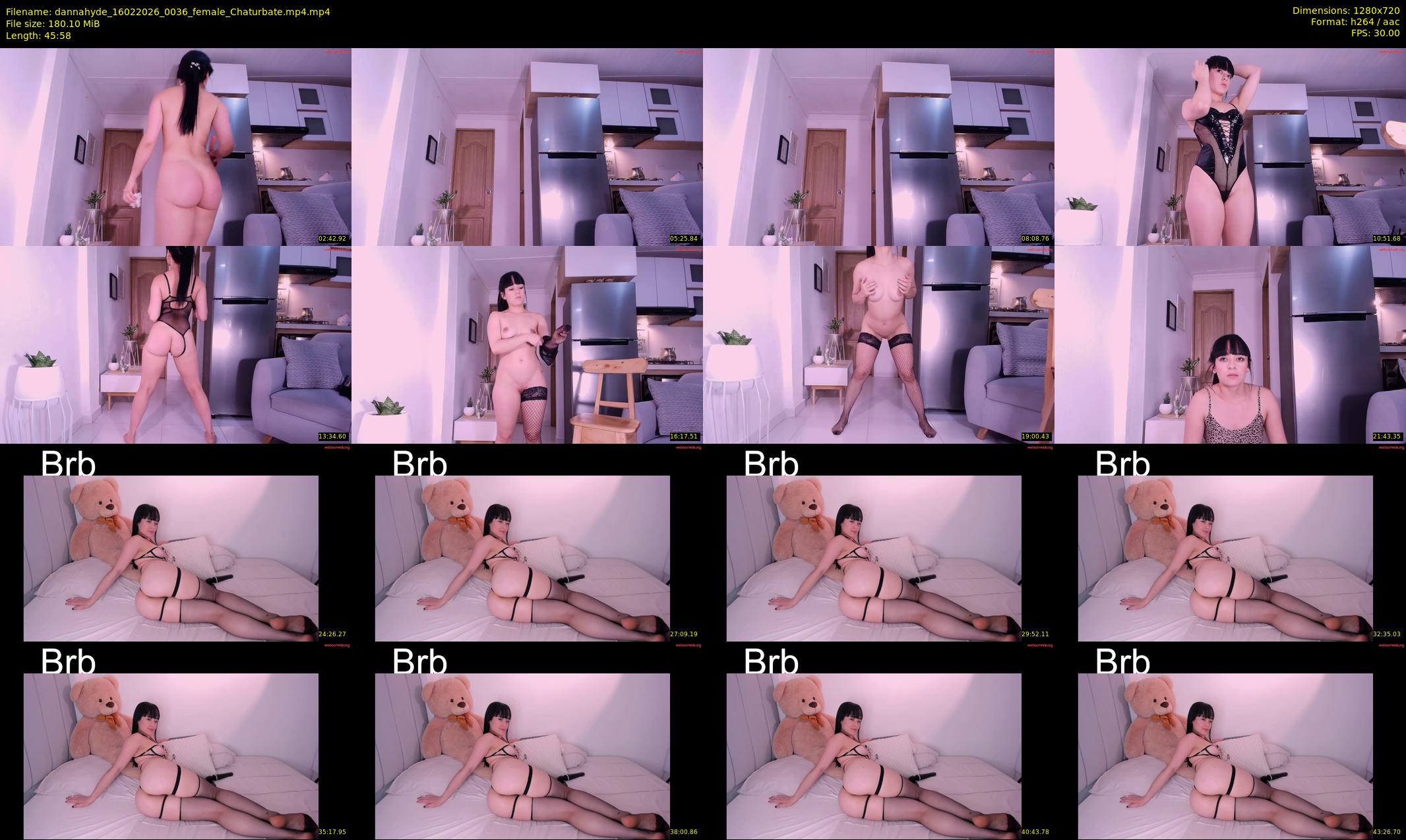dannahyde — 46 minute Chaturbate female cam show recording, 720p, Feb 16, 2026