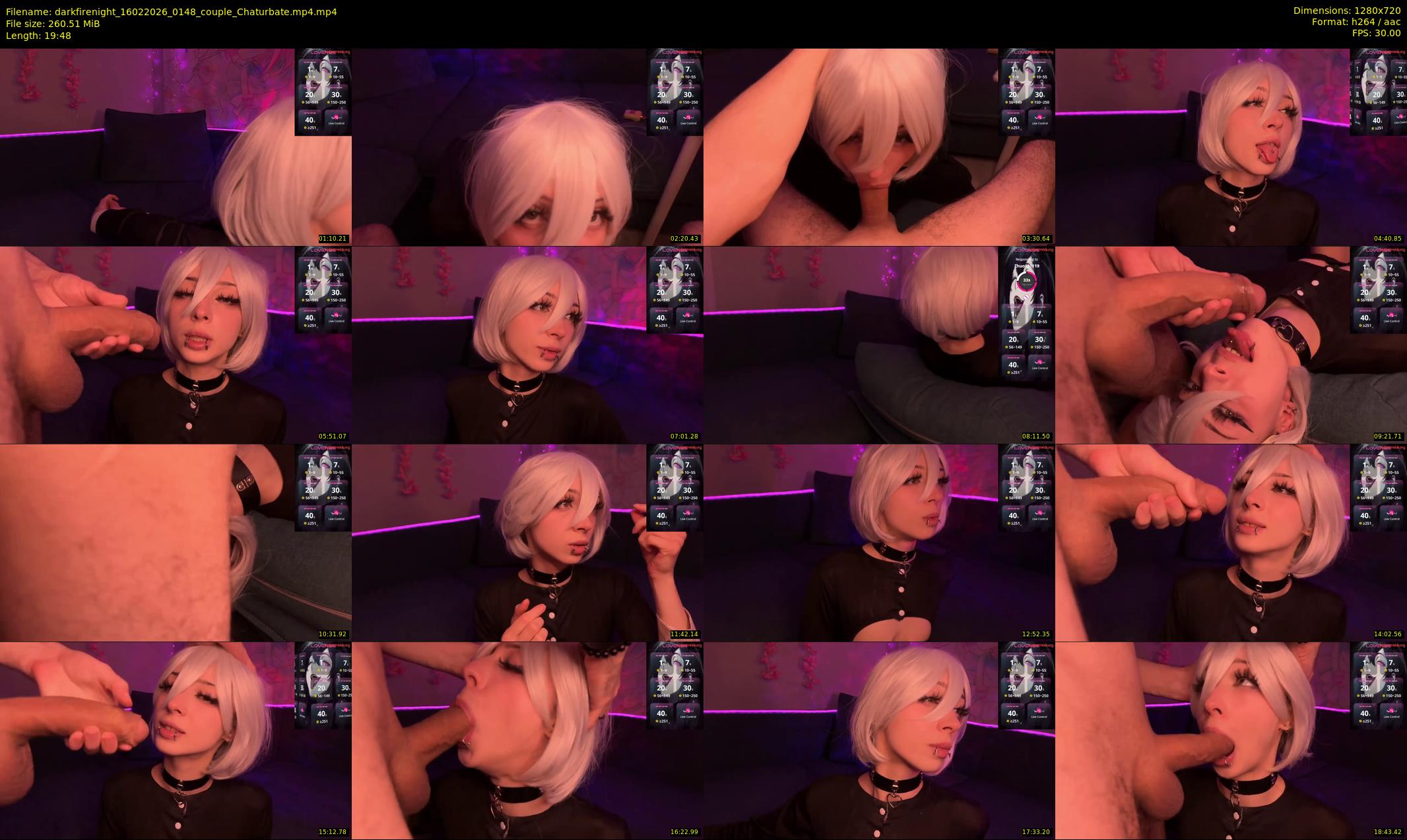 darkfirenight — 20 minute Chaturbate couple cam show recording, 720p, Feb 16, 2026