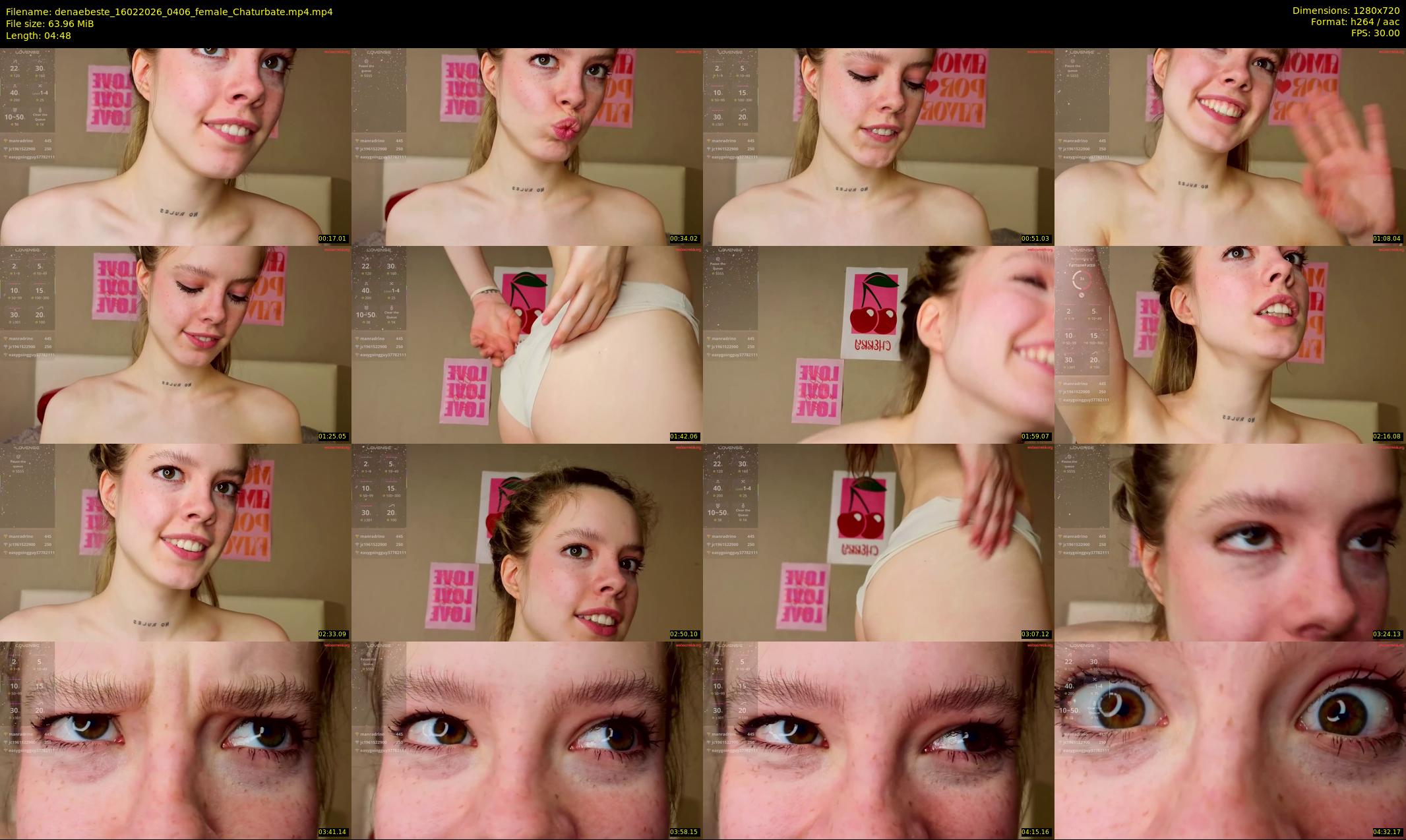 denaebeste — 5 minute Chaturbate female cam show recording, 720p, Feb 16, 2026