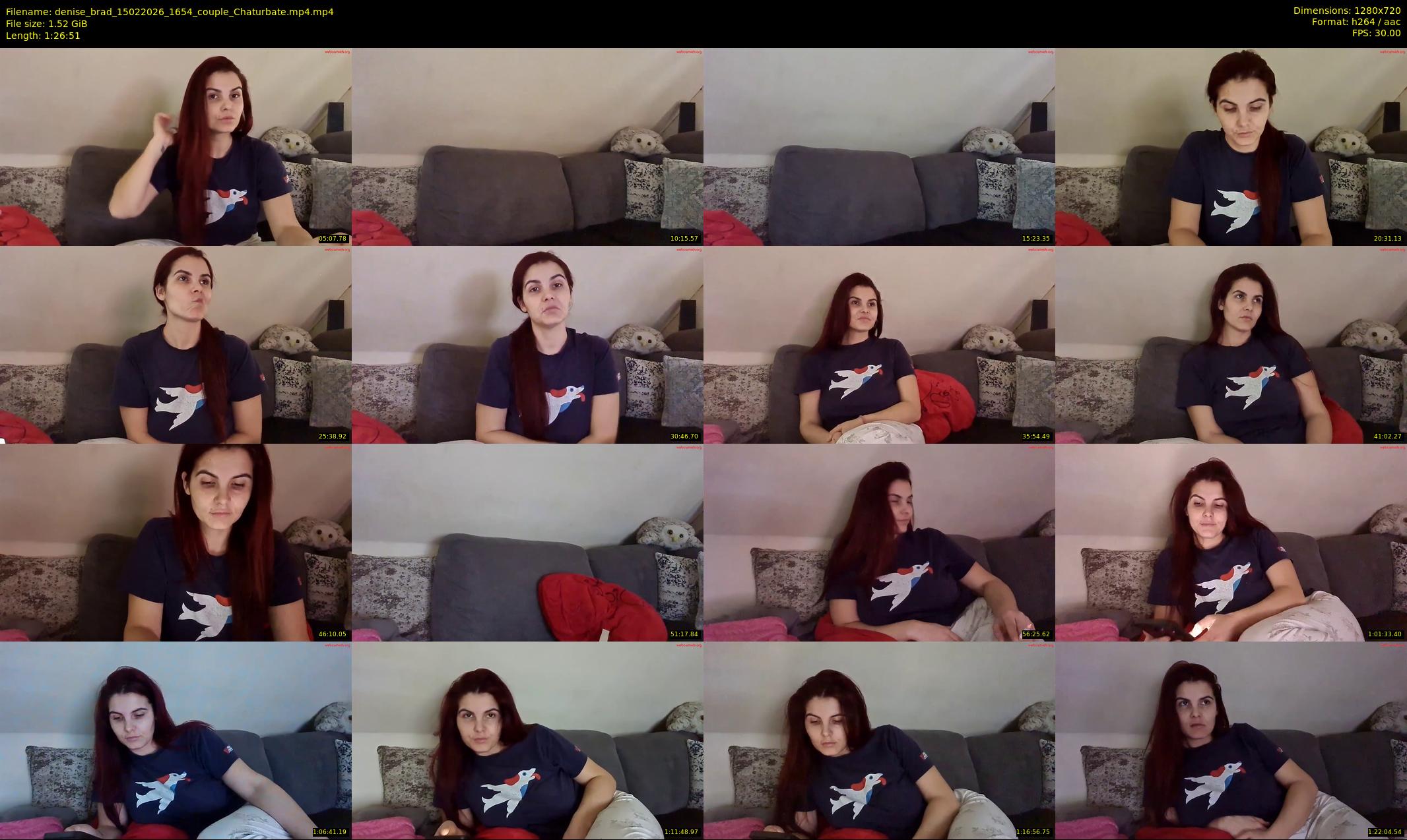 denise_brad — 87 minute Chaturbate couple cam show recording, 720p, Feb 15, 2026
