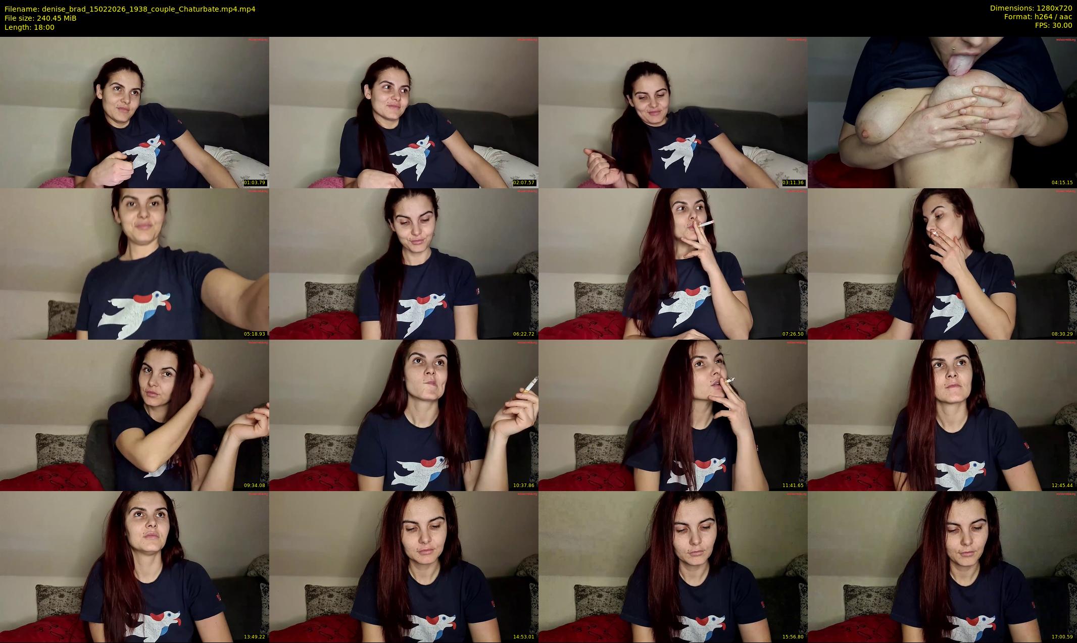 denise_brad — 18 minute Chaturbate couple cam show recording, 720p, Feb 15, 2026