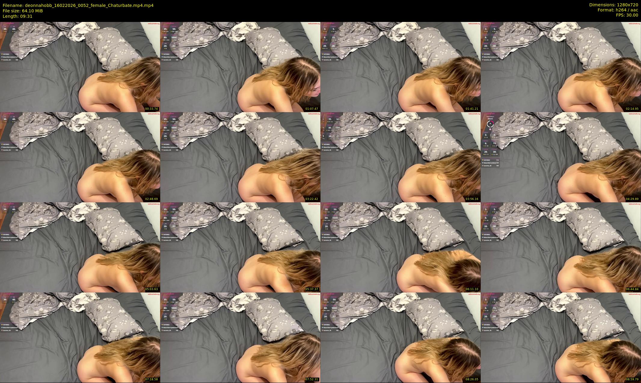 deonnahobb — 10 minute Chaturbate female cam show recording, 720p, Feb 16, 2026