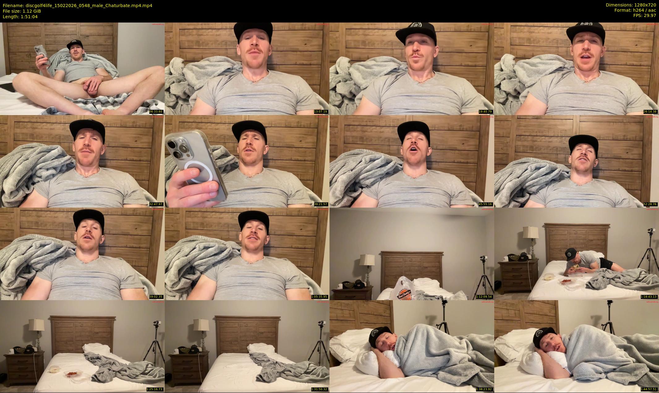 discgolf4life — 112 minute Chaturbate male cam show recording, 720p, Feb 15, 2026
